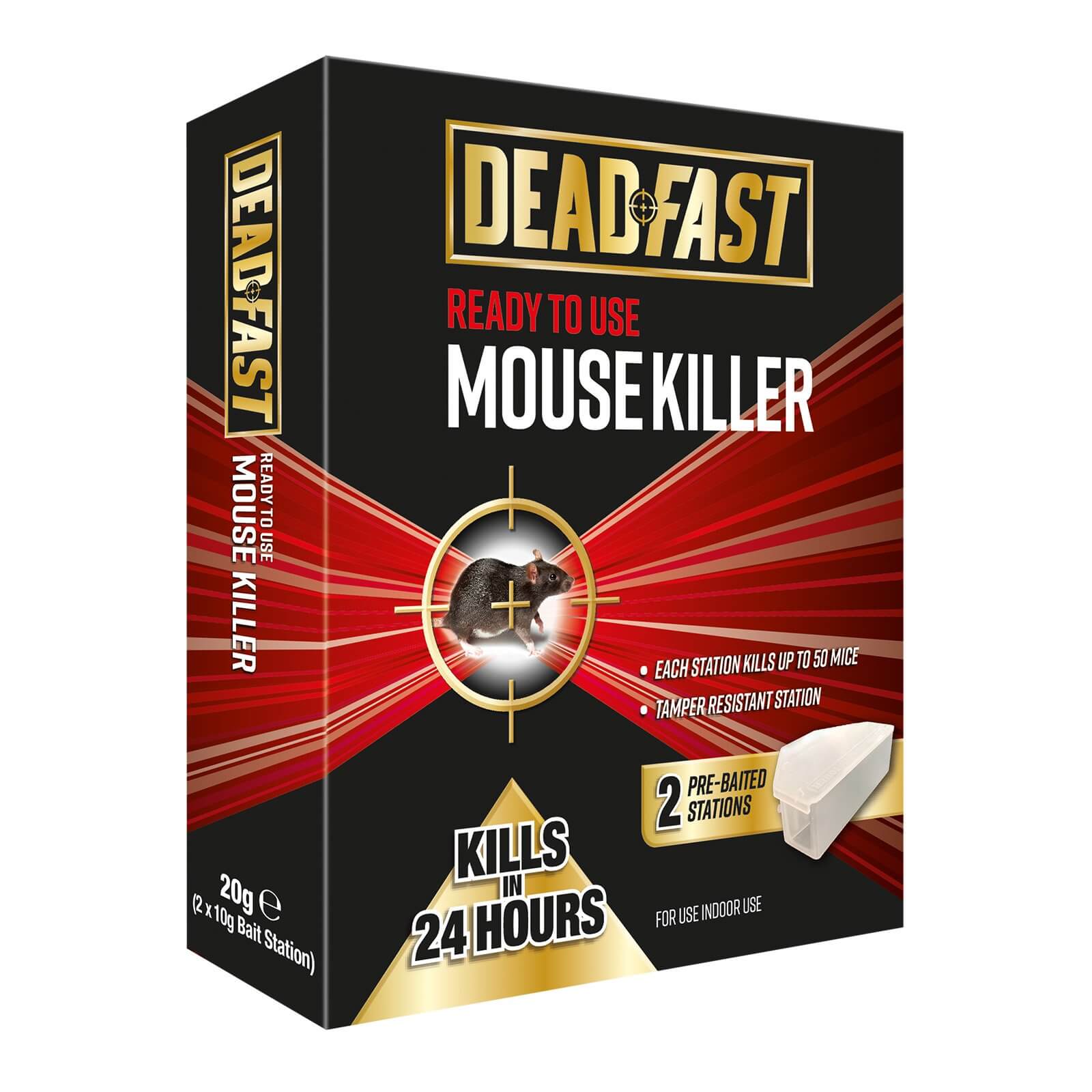 Deadfast Ready to Use Mouse Killer Bait Station Twin Pack