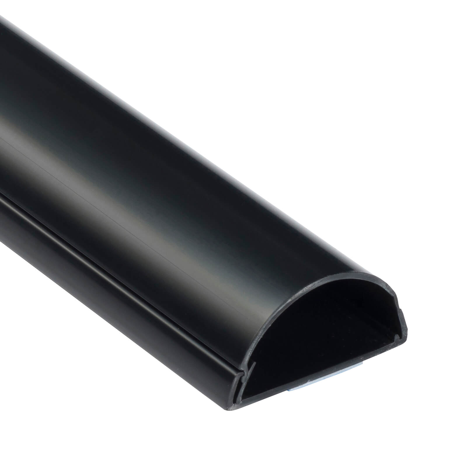 D-Line Maxi Decorative Self-Adhesive Cable Trunking - 50mm x 25mm x 1m, Black