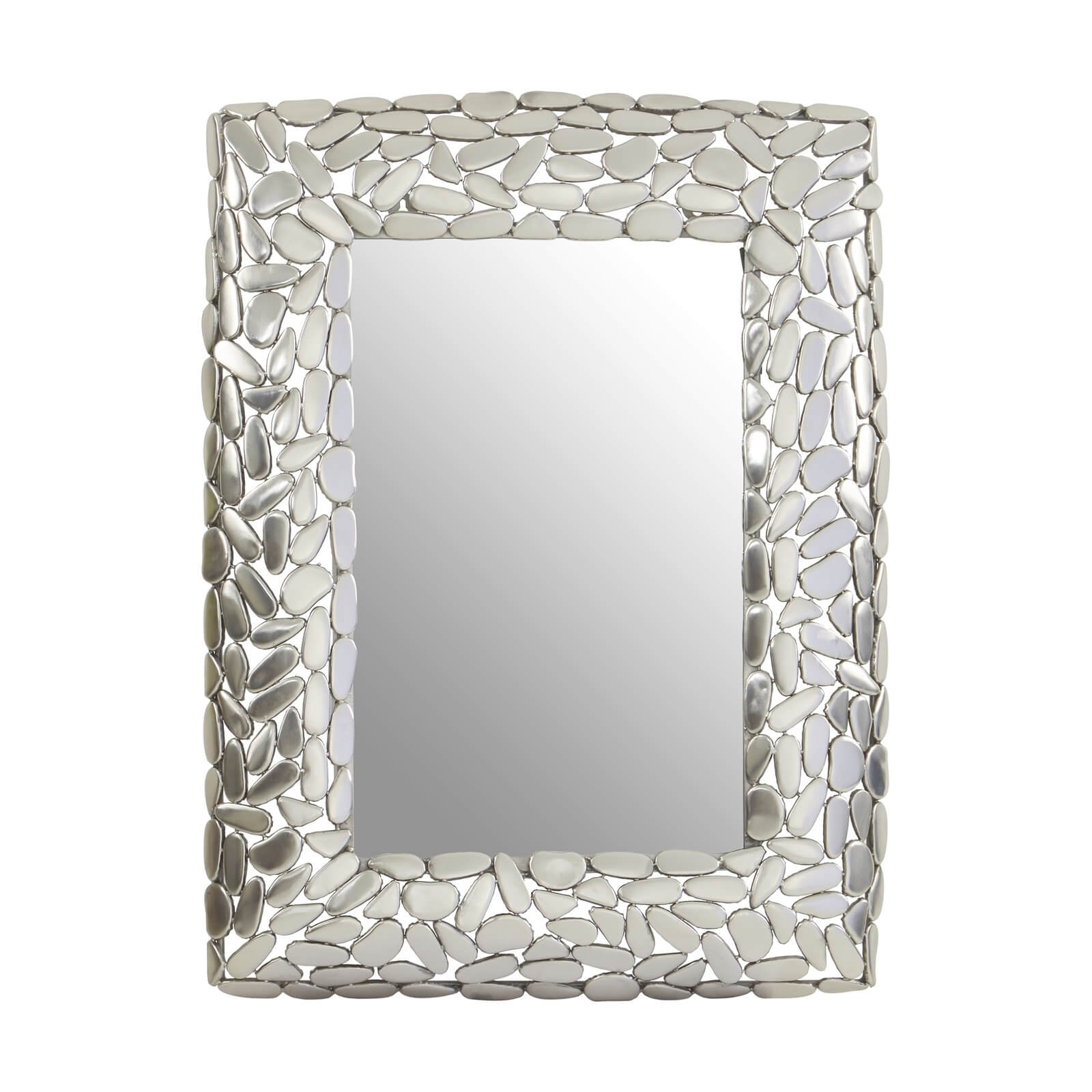 Temple Pebble Effect Rect Wall Mirror