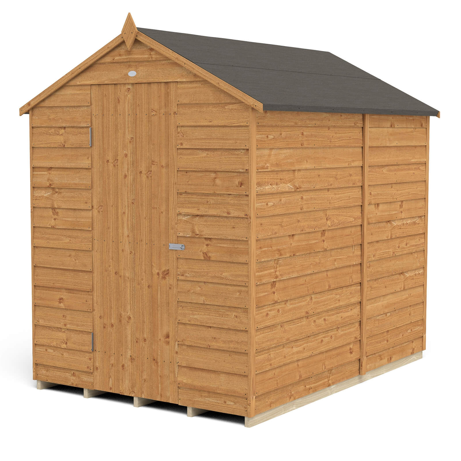 7x5ft Forest Overlap Dip Treated Apex Shed - No Window