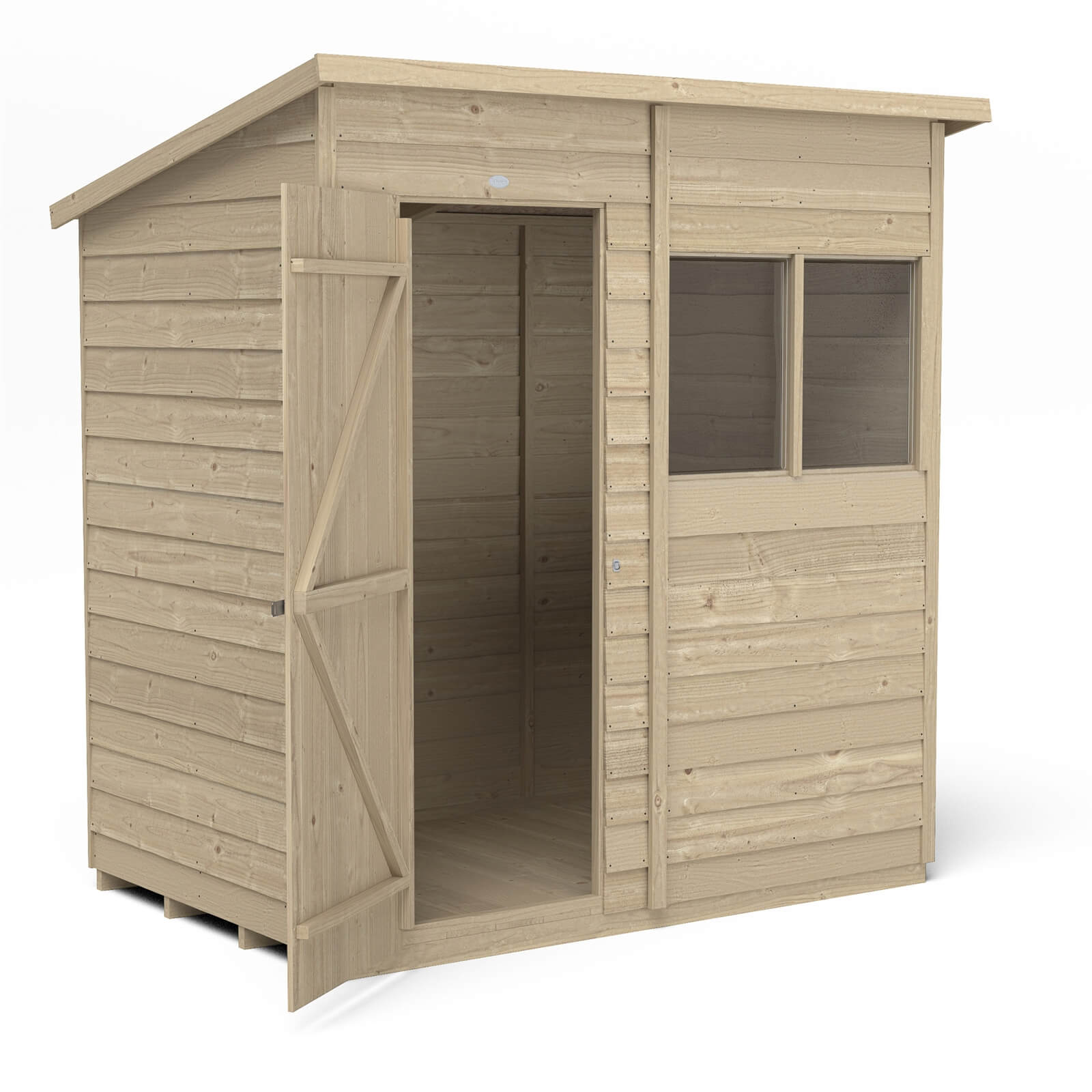 Forest 6 x 4ft Overlap Pressure Treated Pent Shed