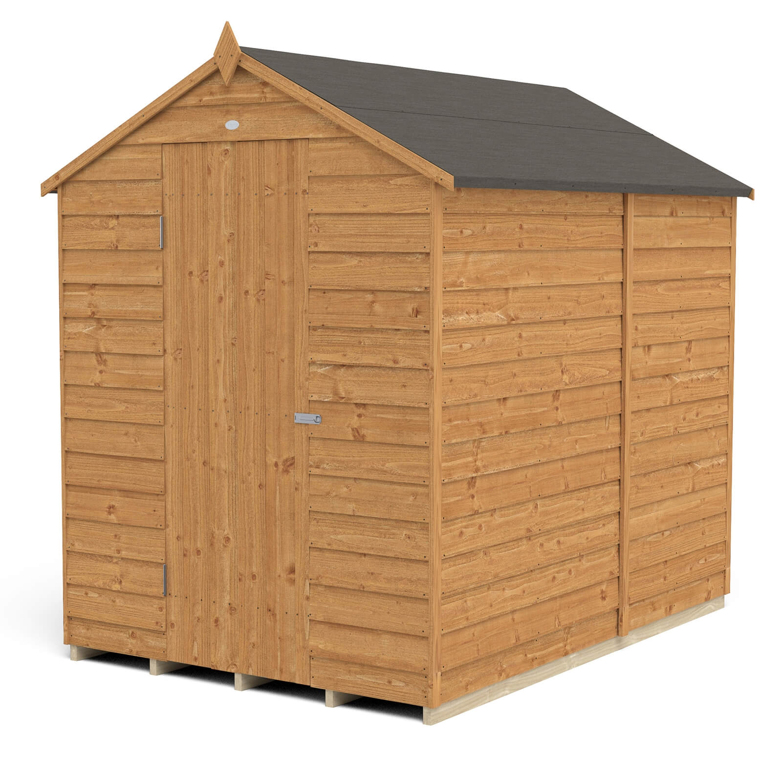 7x5ft Forest Overlap Dip Treated Apex Shed - No Window- incl. Installation
