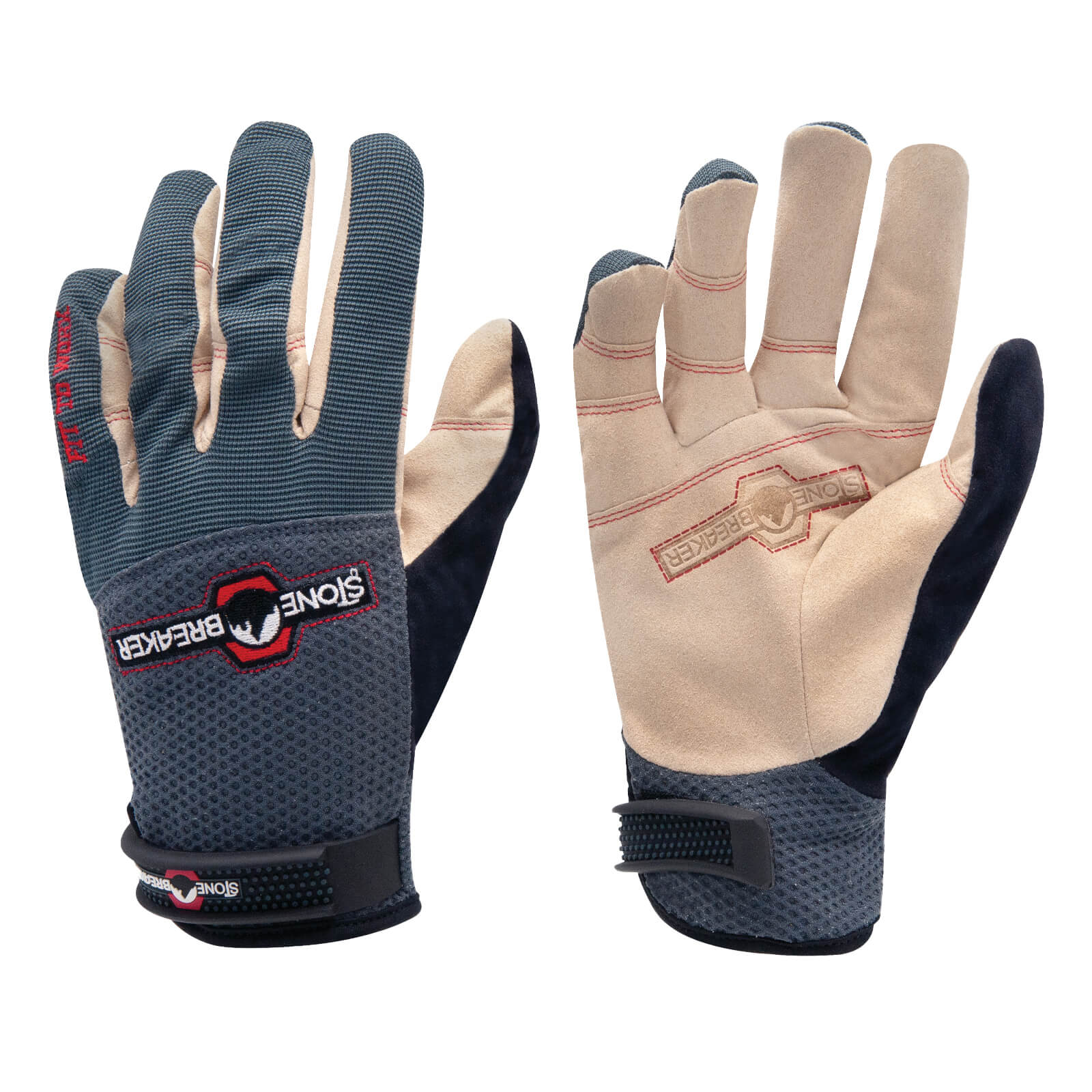 StoneBreaker Nailbender Trades Work Gloves - Medium - Charcoal