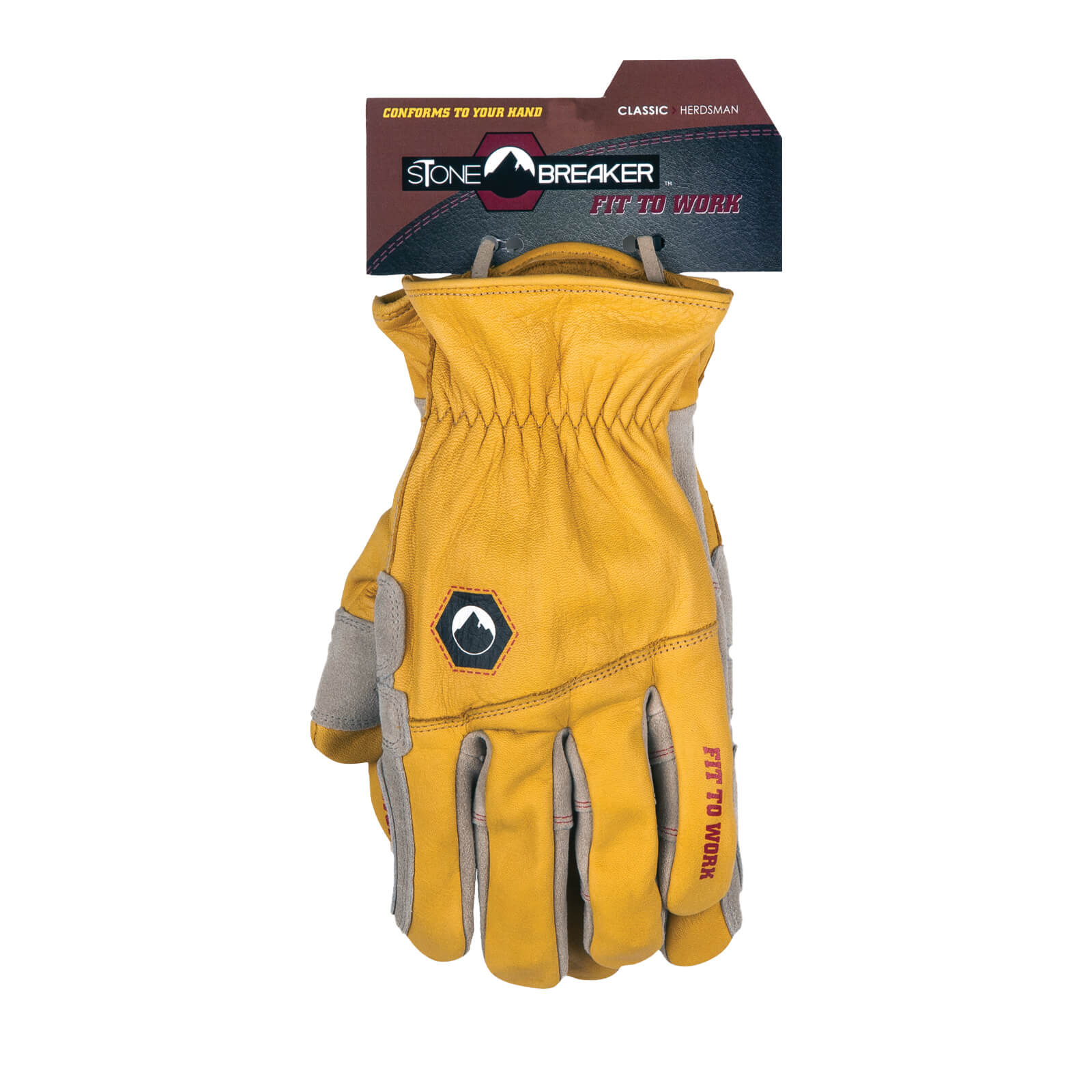 StoneBreaker Rancher Leather Work Gloves- Large