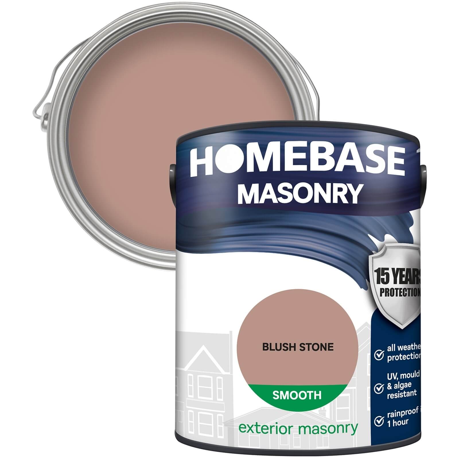 Homebase Smooth Masonry Paint - Blush Stone 5L
