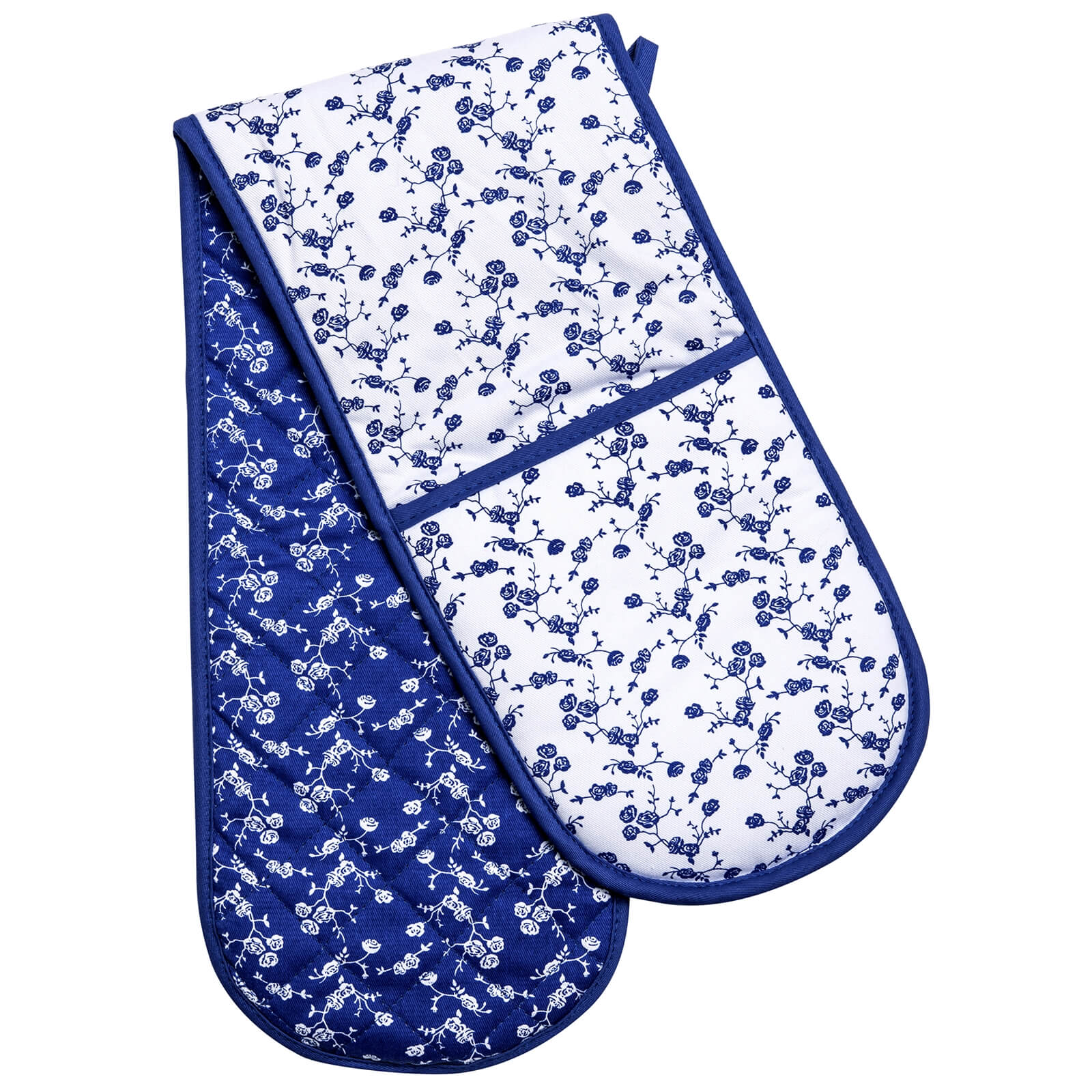 Blue Rose Double Oven Glove