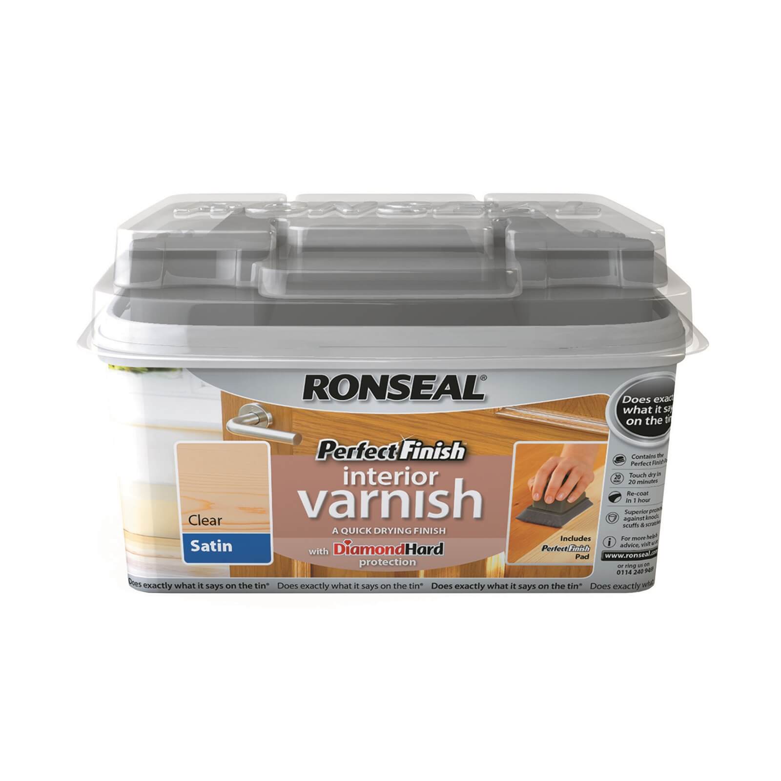 Ronseal Perfect Finish Interior Varnish - Clear Satin 750ml