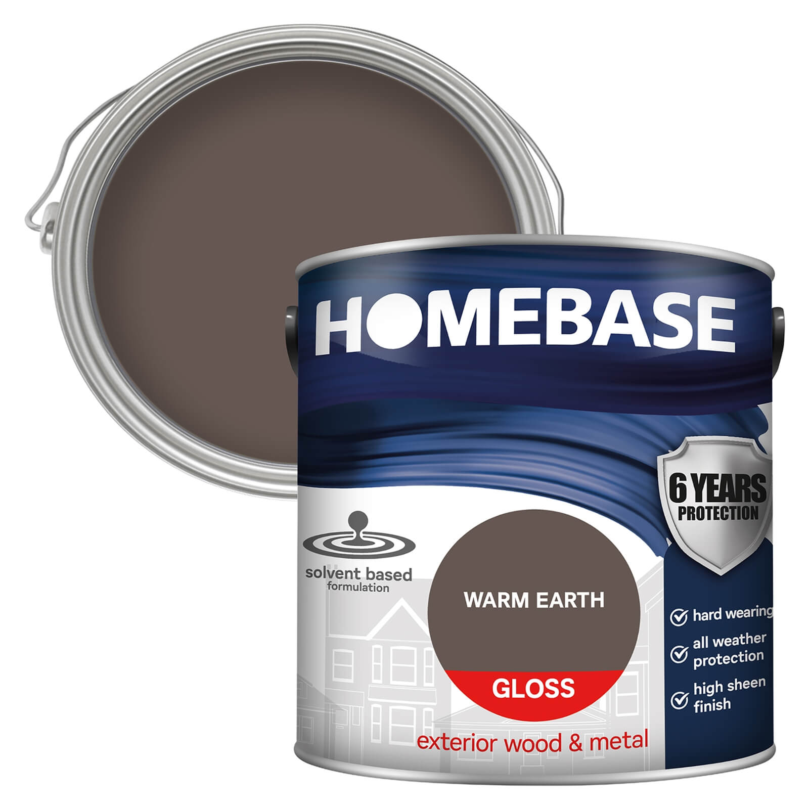 Homebase Exterior Gloss Paint - Warm Earth 2.5L