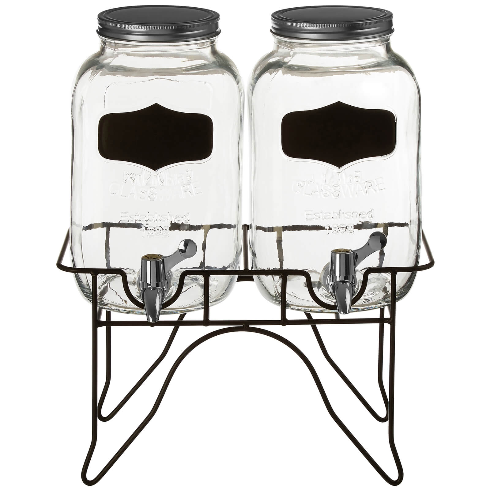 Grocer Glass Dispenser Jars