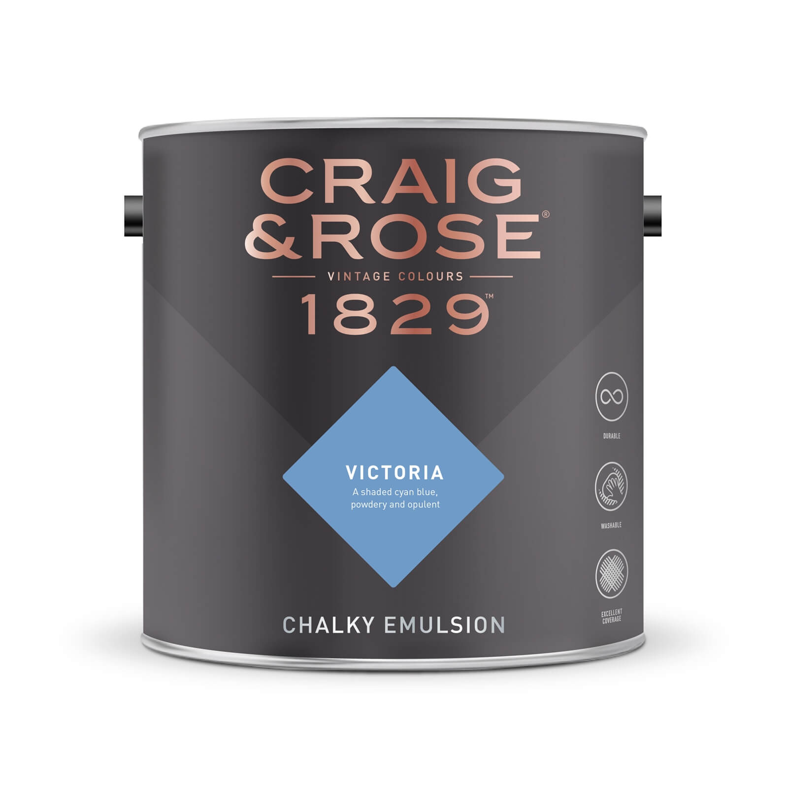 Craig & Rose 1829 Chalky Emulsion Paint Victoria - 2.5L