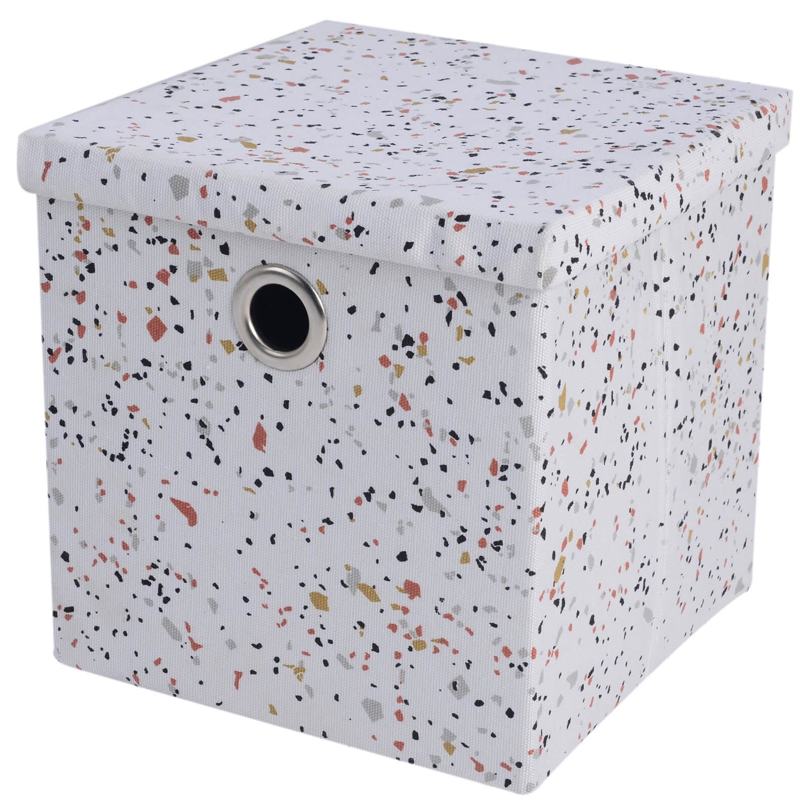 Terrazzo Fabric Storage Box with Lid