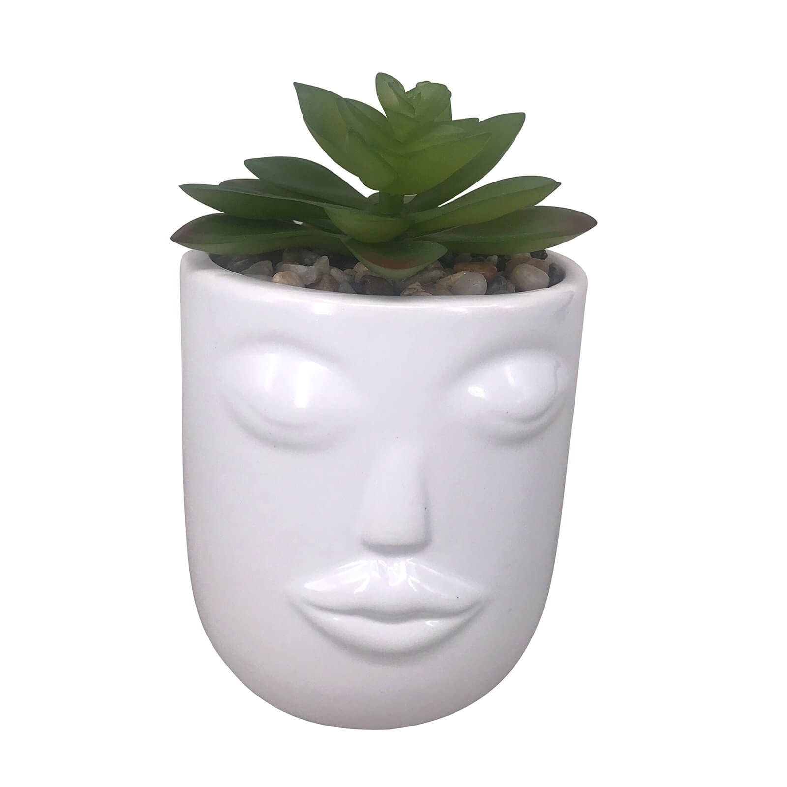 Mrs. Face Plant Pot - White