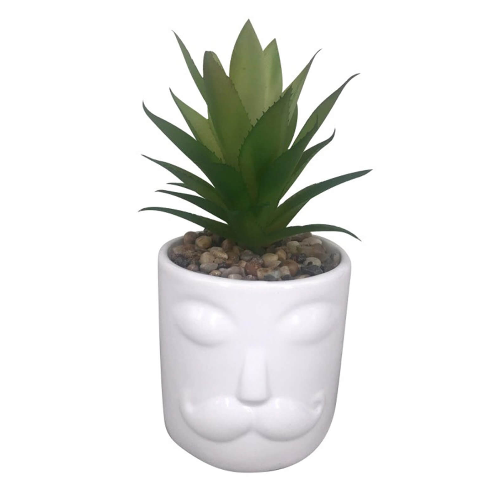Mr. Face Plant Pot - White