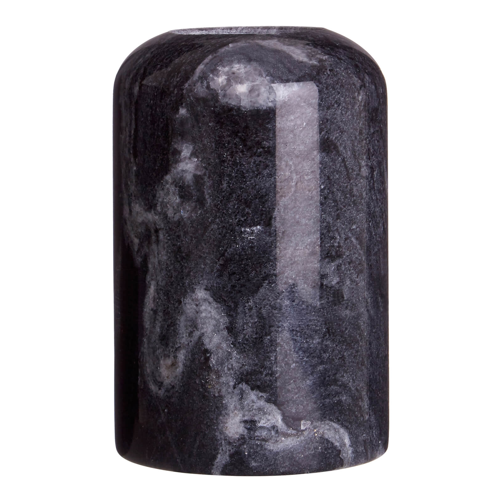 Monty Black Marble Candle Holder - Small