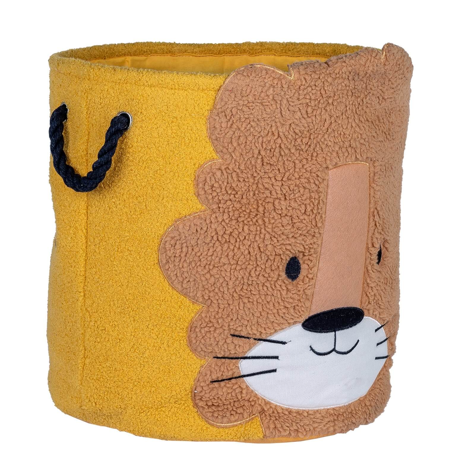 Flexi Storage Kids Furry Toy Hamper - Lion