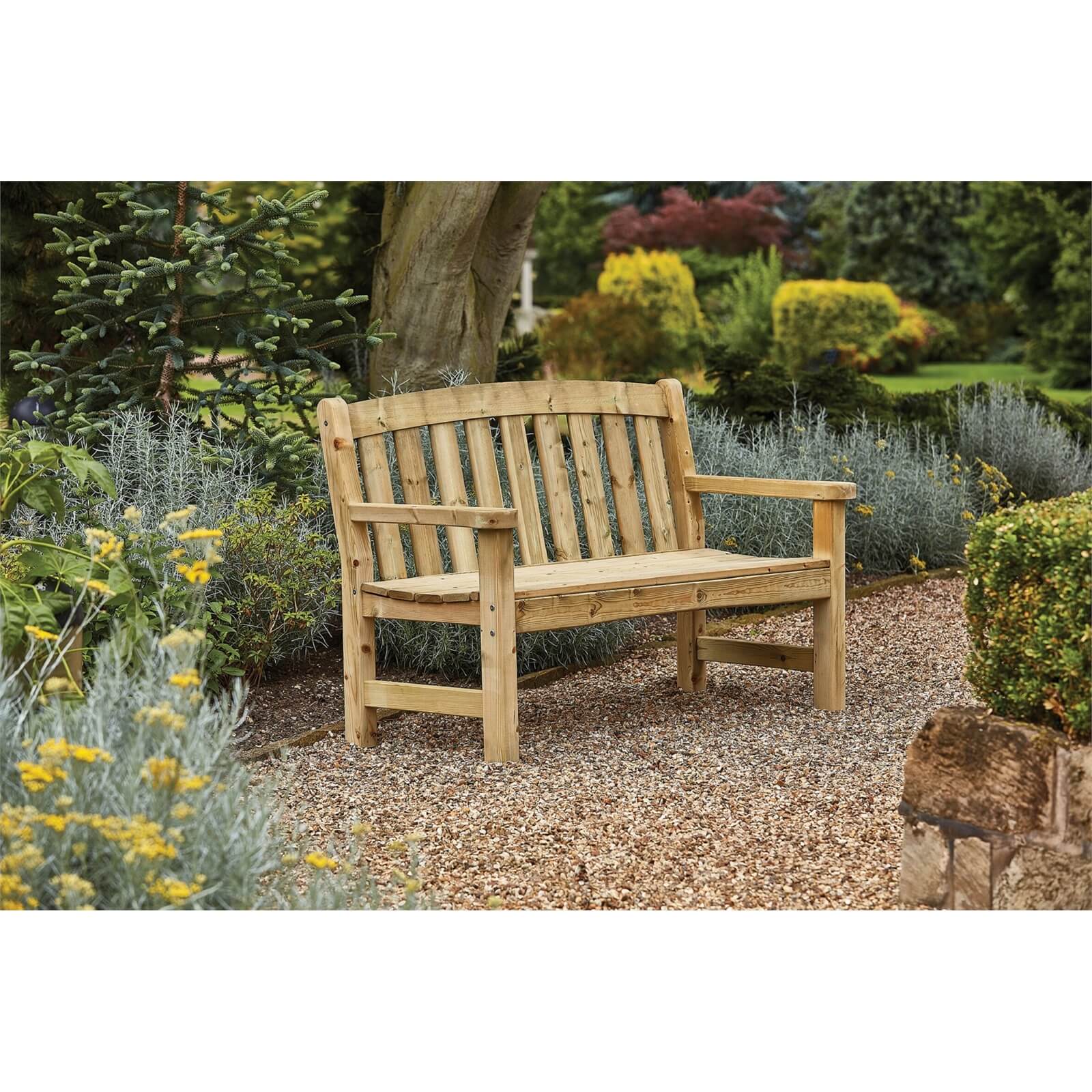 Anchor Fast Oxdale Wooden 3 Seater Bench FSC