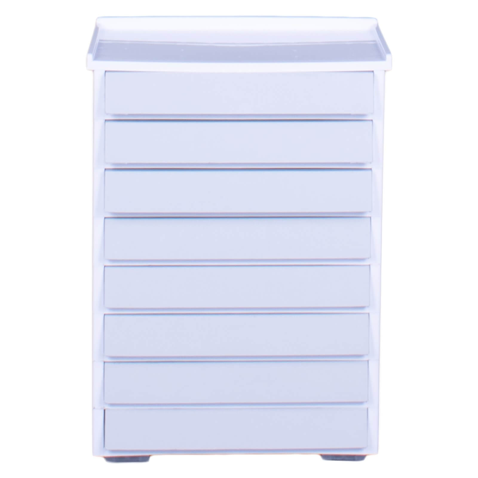 Really Useful 8 Drawer Tower - White & Grey (8x0.9L)