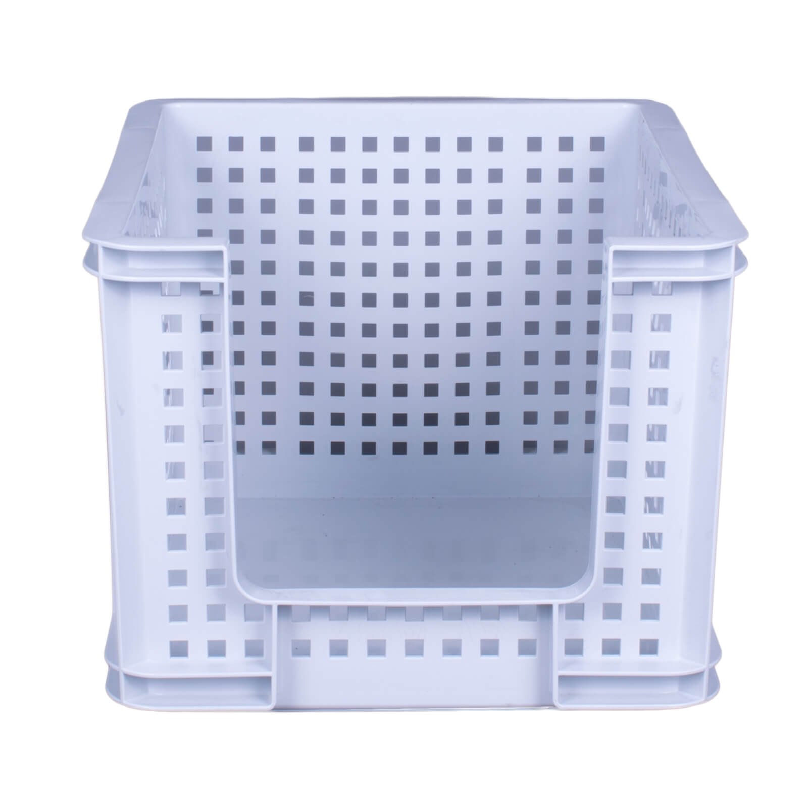 Open Fronted Crate - Dove Grey - 35L