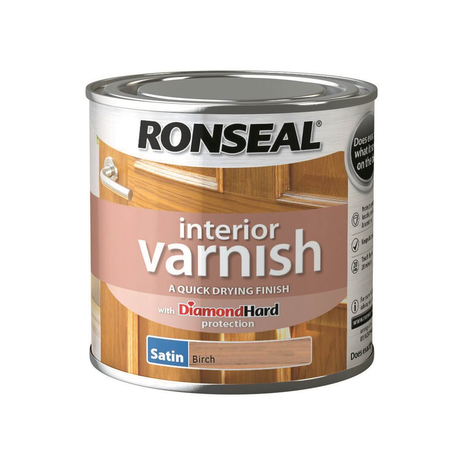 Ronseal Interior Varnish - Birch Satin 250ml
