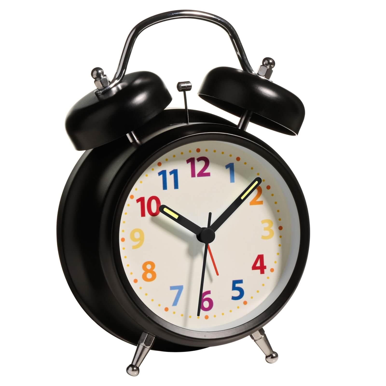 Twin Bell Alarm Clock - Black