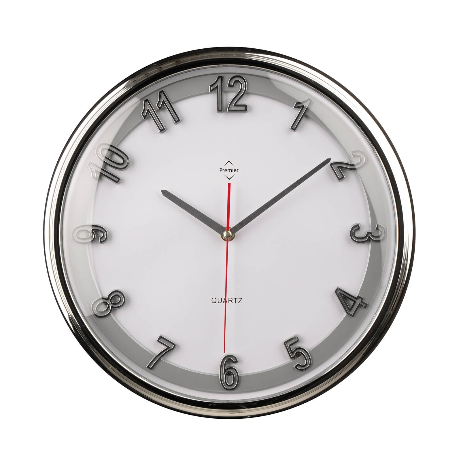 Wall Clock - Silver | Homebase
