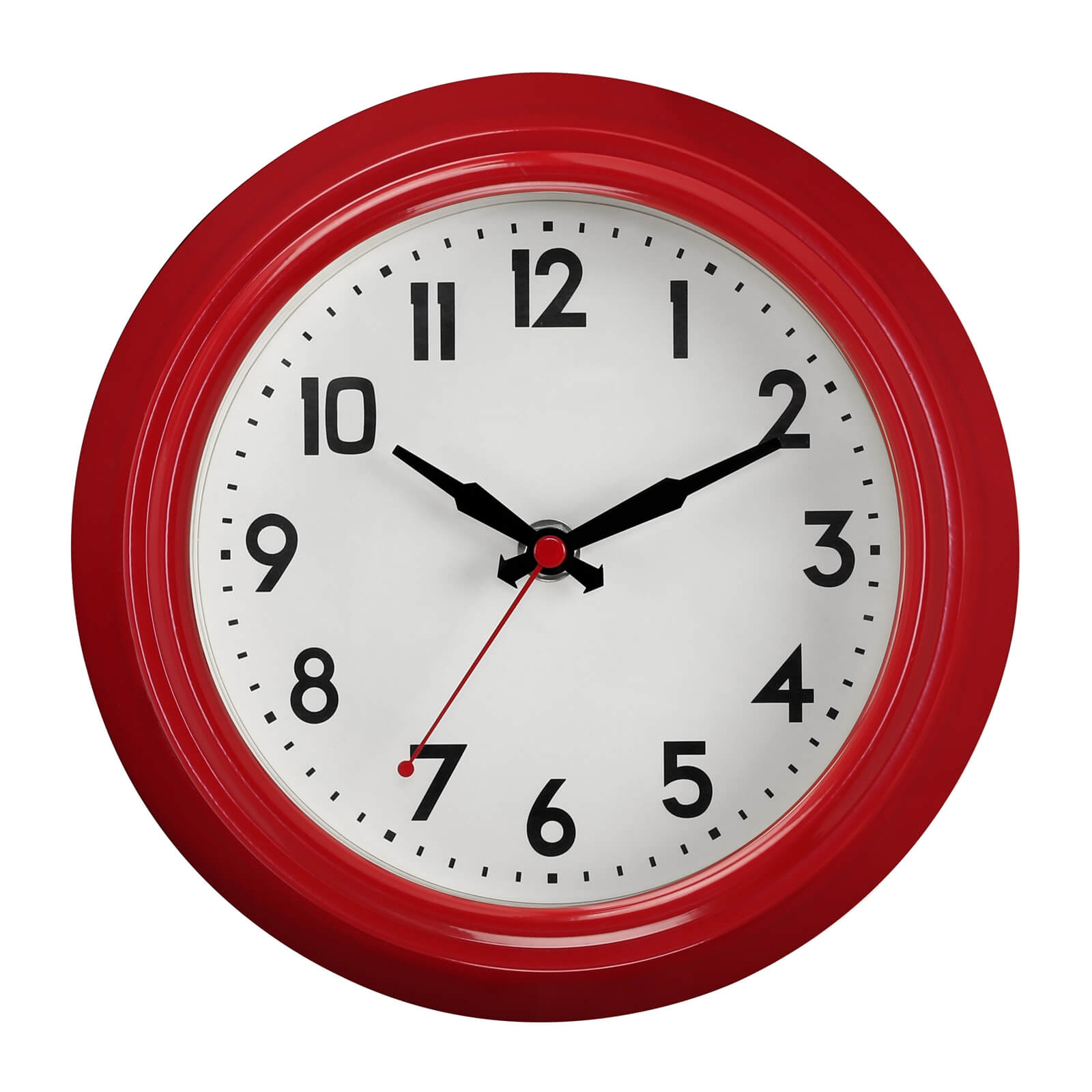 Vintage Wall Clock - Red