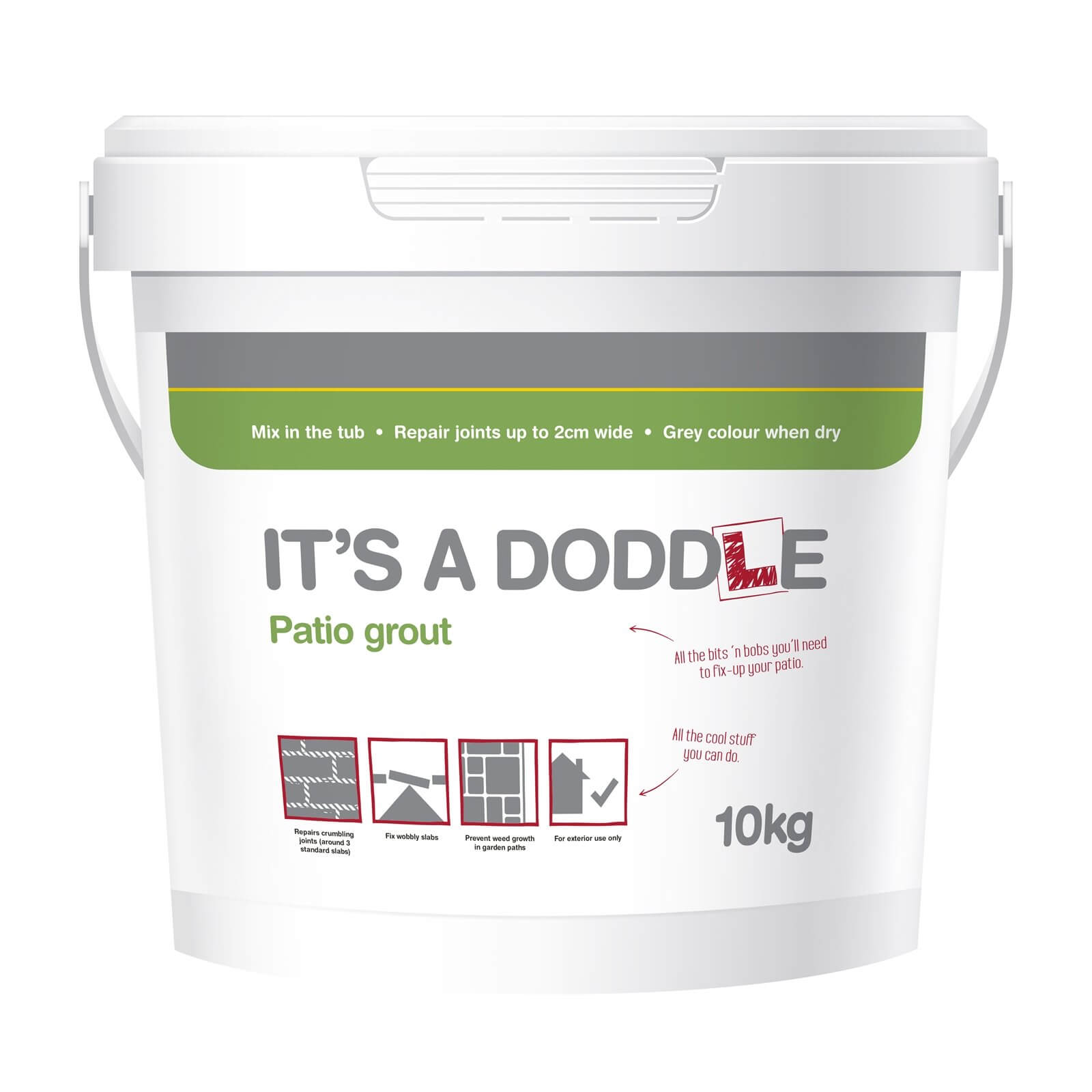 Its a Doddle Patio Grout - 10kg Tub