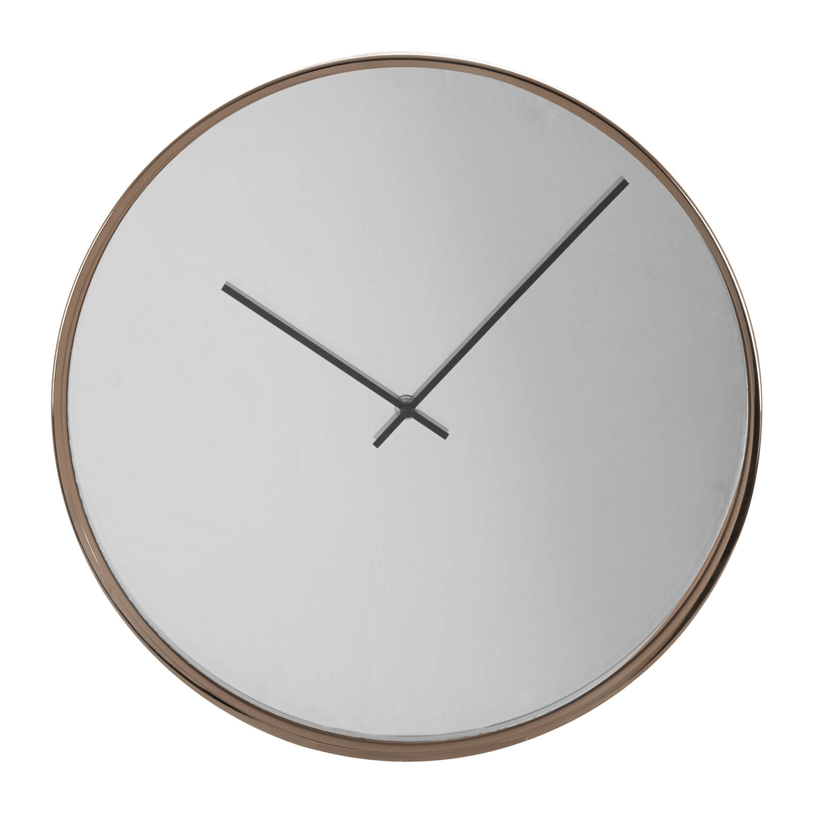 Baillie Wall Clock - Rose Gold & Mirrored