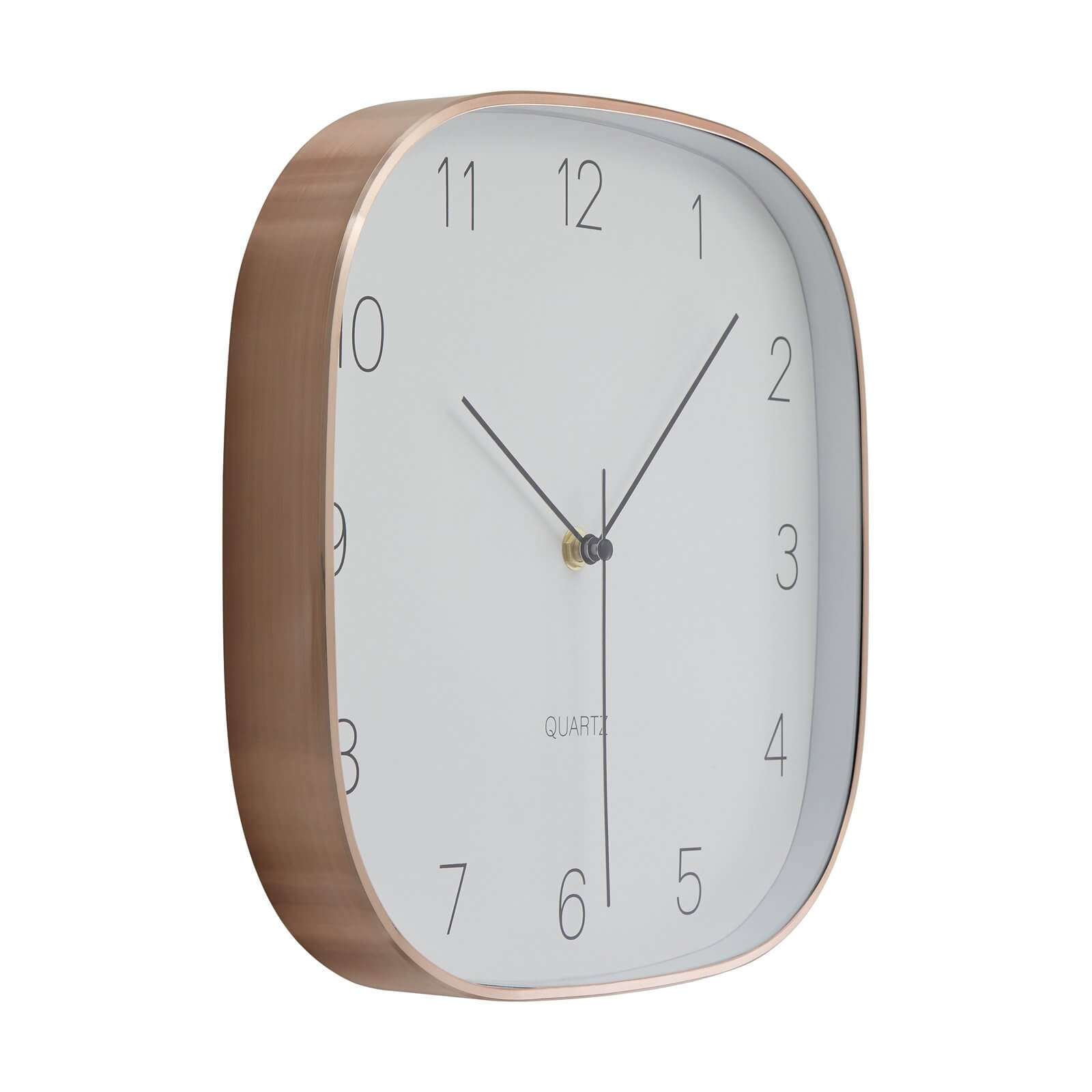 Elko Square Wall Clock - Copper