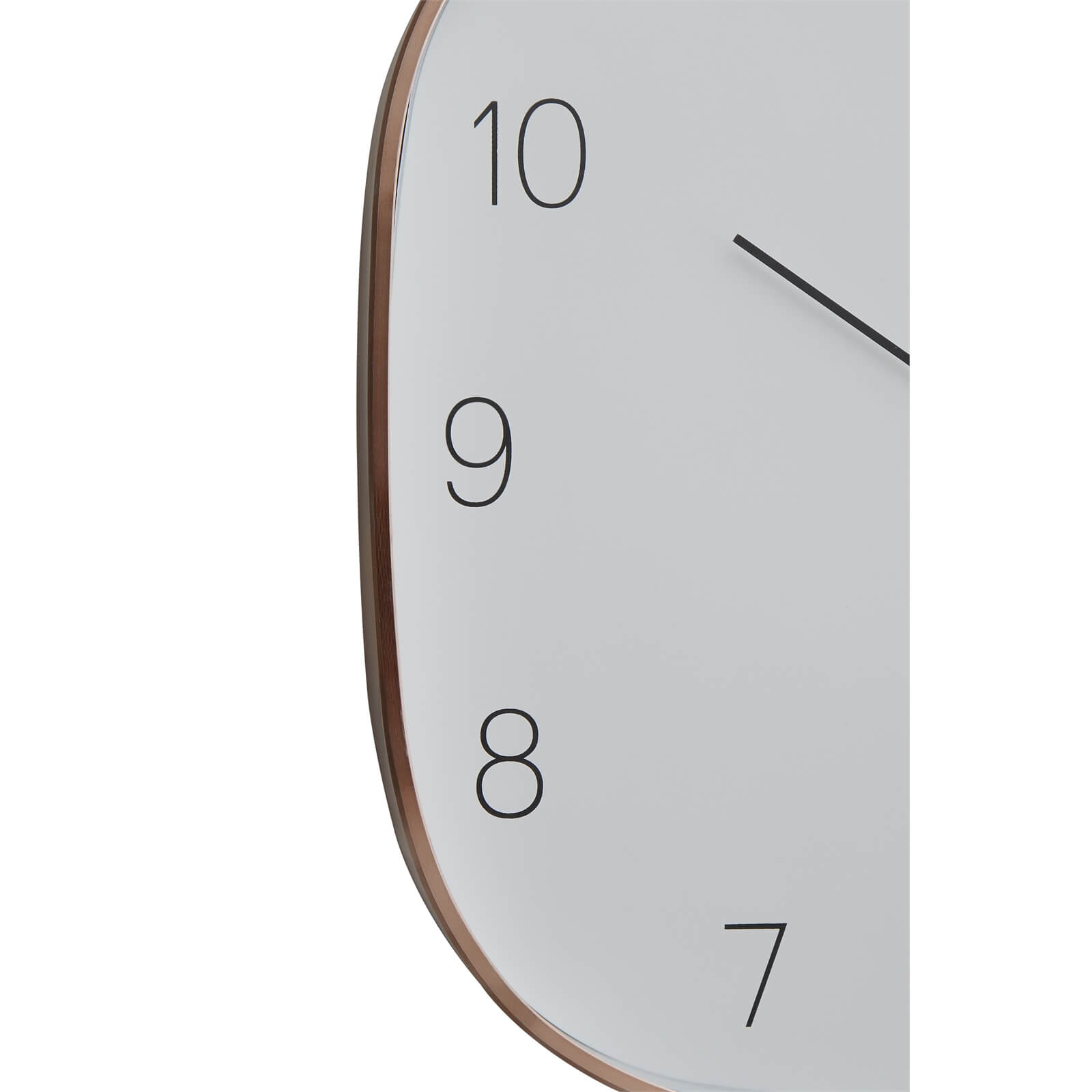 Elko Square Wall Clock - Copper