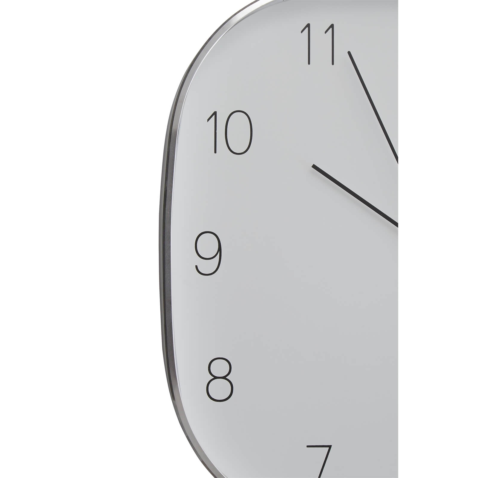Elko Square Wall Clock - Silver