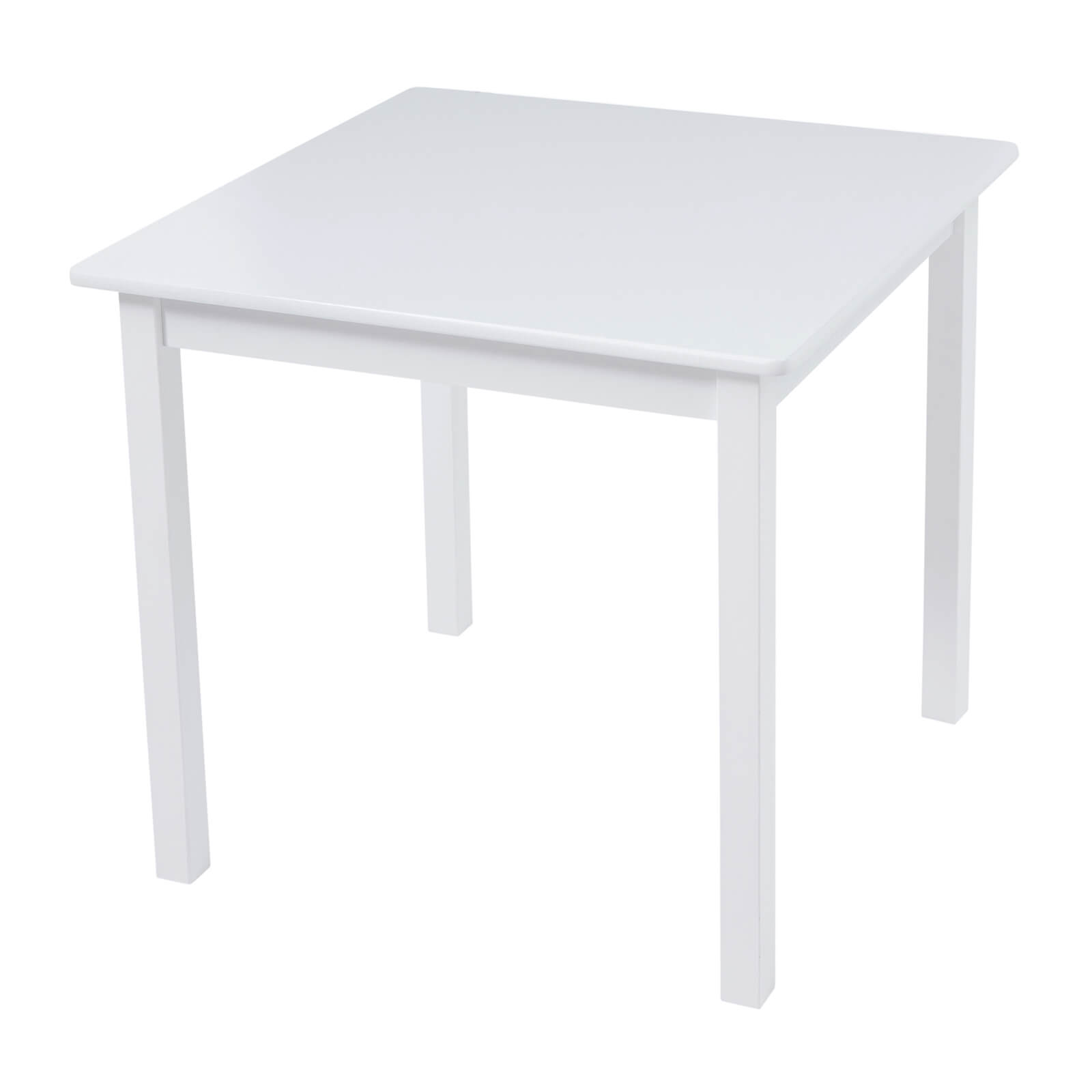 Wooden Table and Chair Set - White