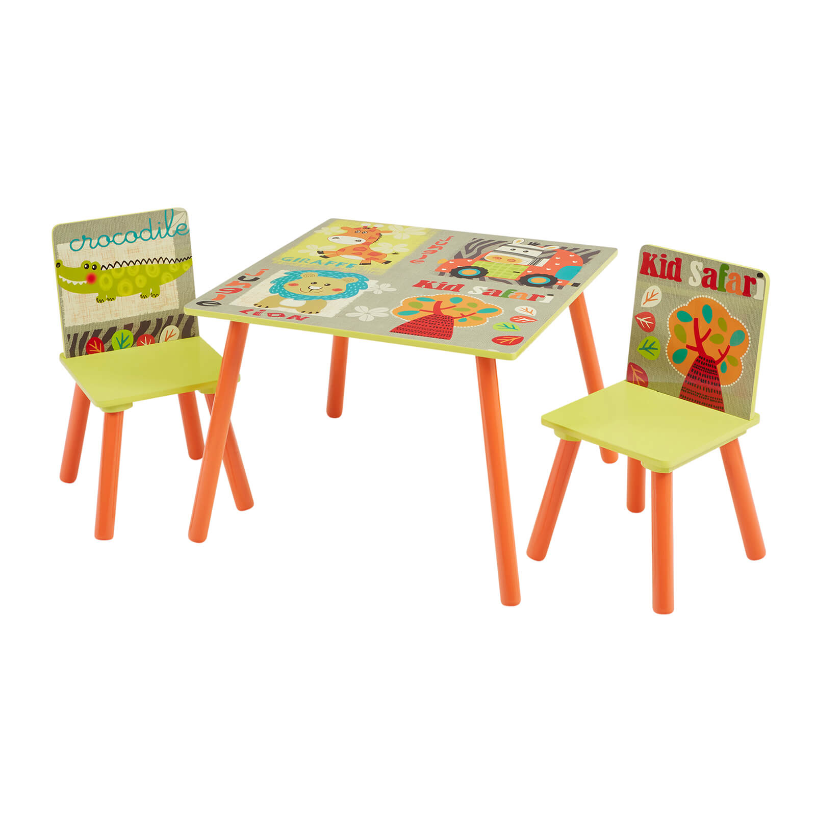 Kids Safari Table and Chair Set