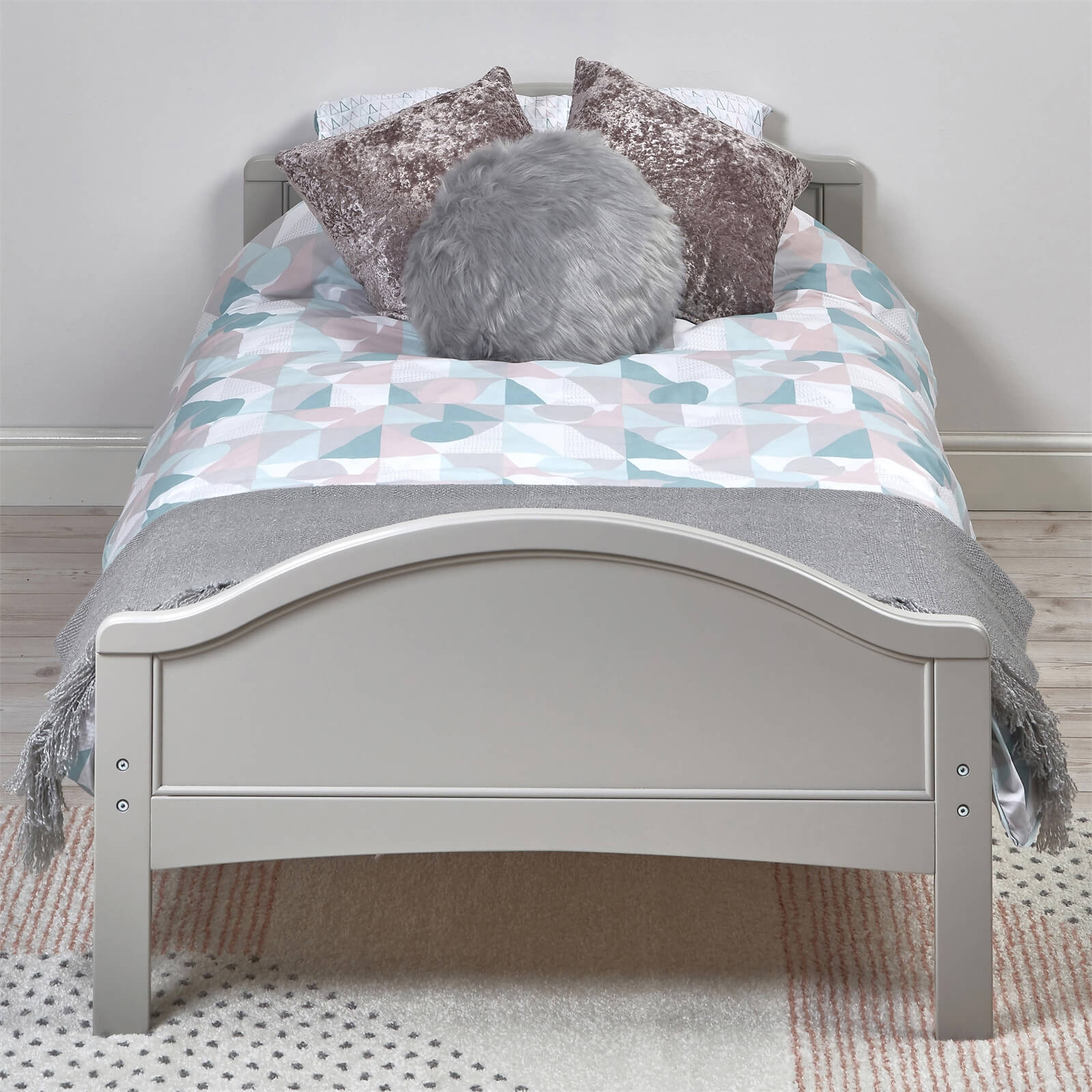 Toulouse Single Bed Grey Homebase