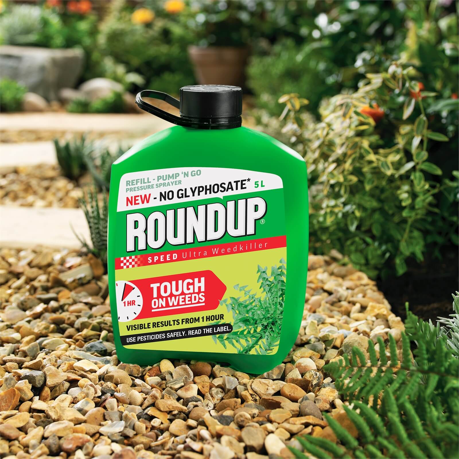 Roundup Speed Ultra Ready To Use Pump N Go Weedkiller Refill - 5L