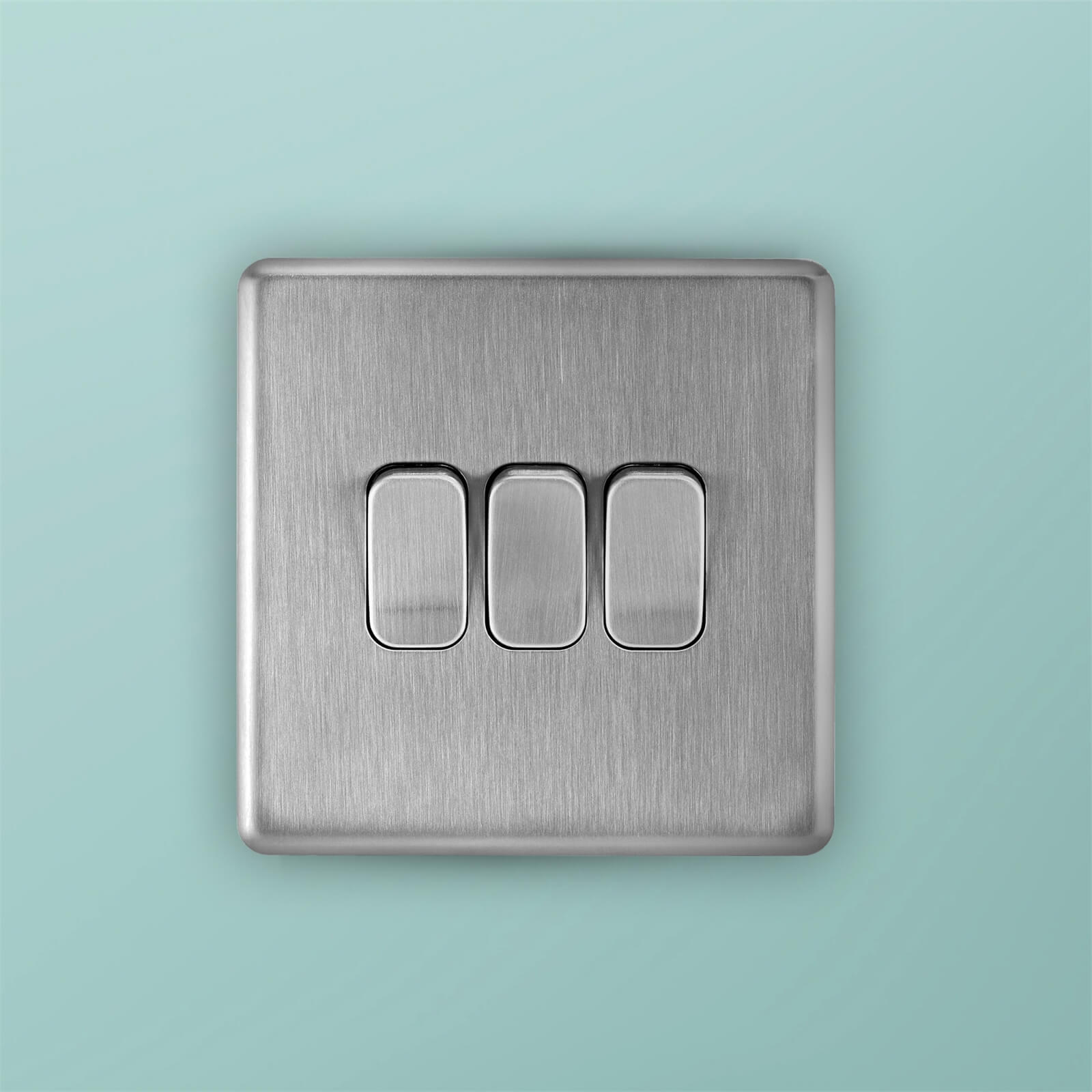 Arlec Fusion 10A 3Gang 2Way Stainless Steel Triple light switch