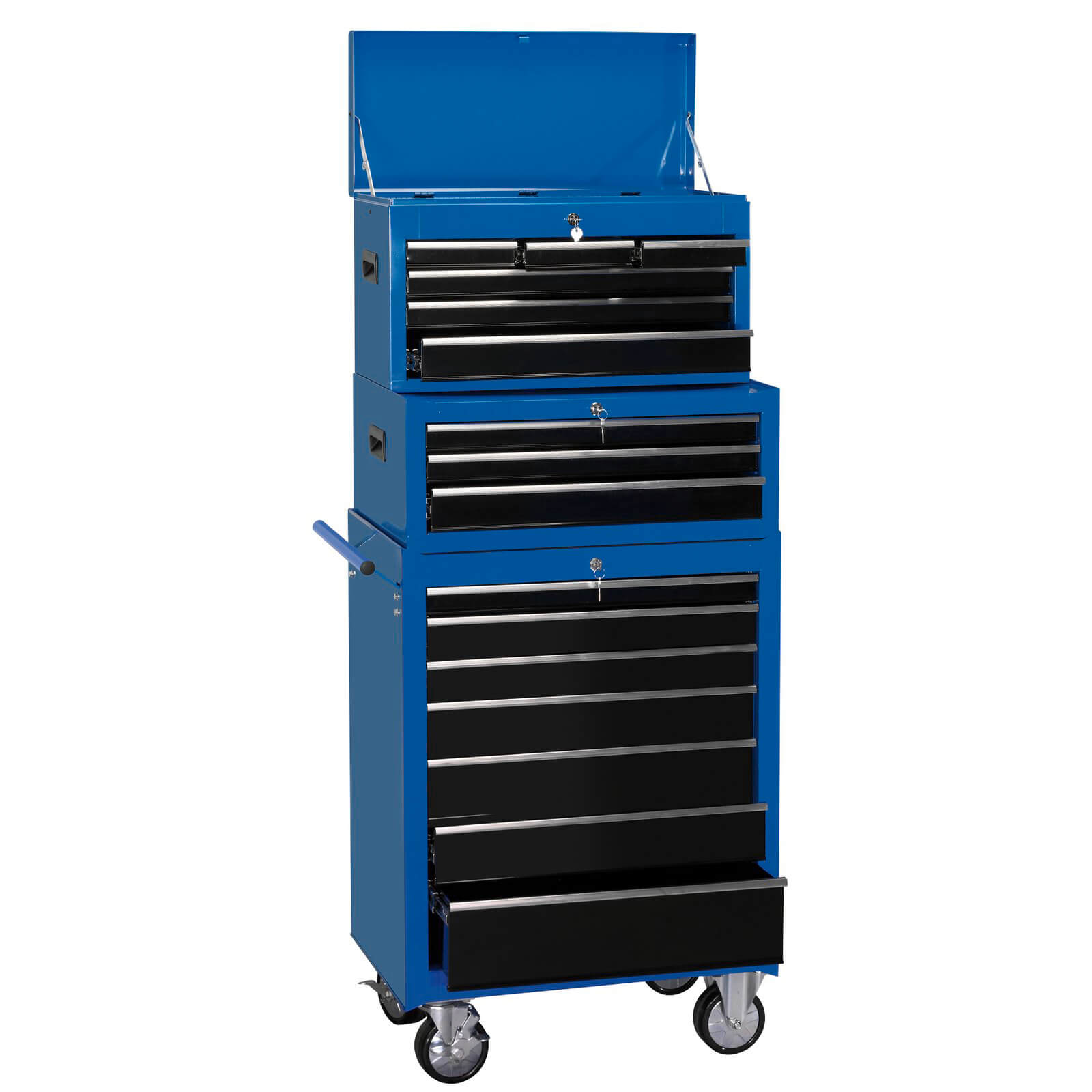26 Inch Combination Roller Cabinet Tool Chest 16 Drawer
