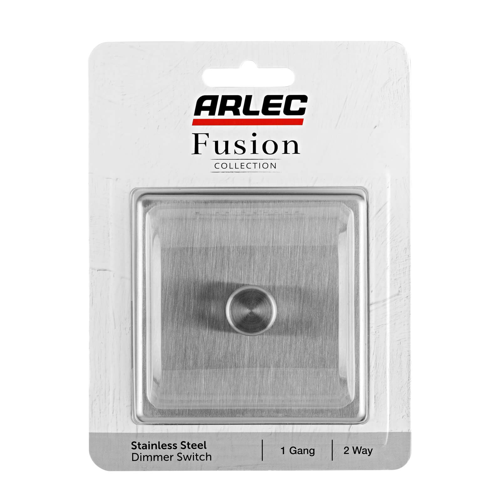 Arlec Fusion 1 Gang 2 Way Stainless Steel Dimmer switch