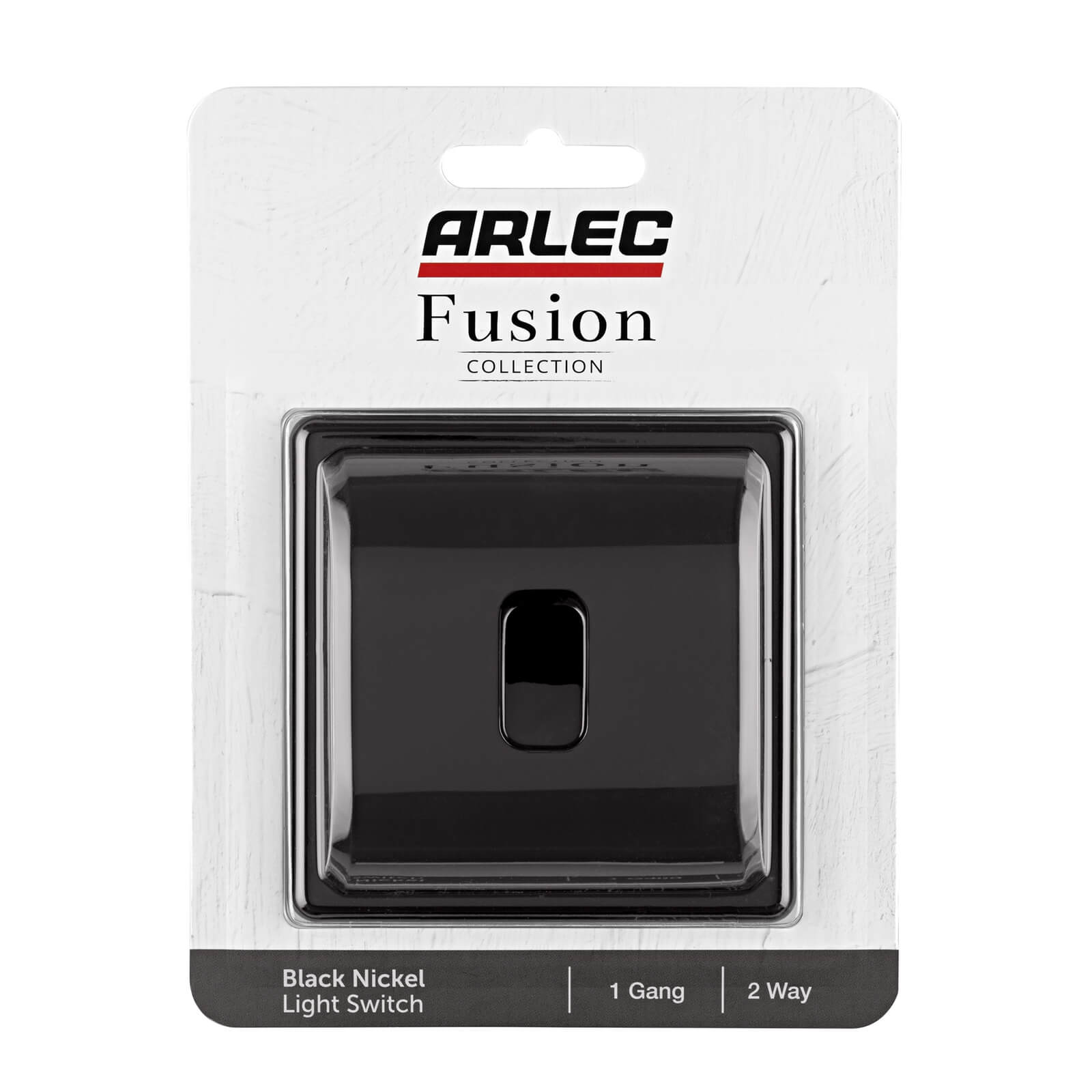 Arlec Fusion 10A 1Gang 2Way Black Nickel Single light switch