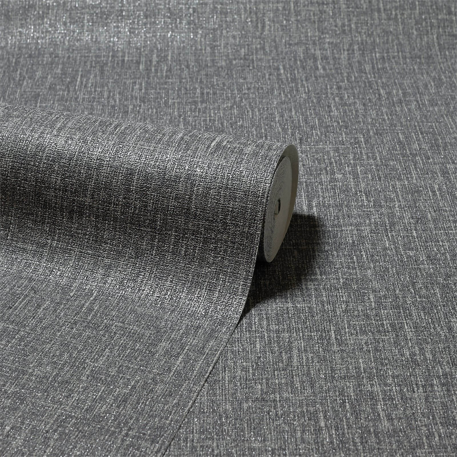 Arthouse Country Plain Textured Charcoal Grey Wallpaper