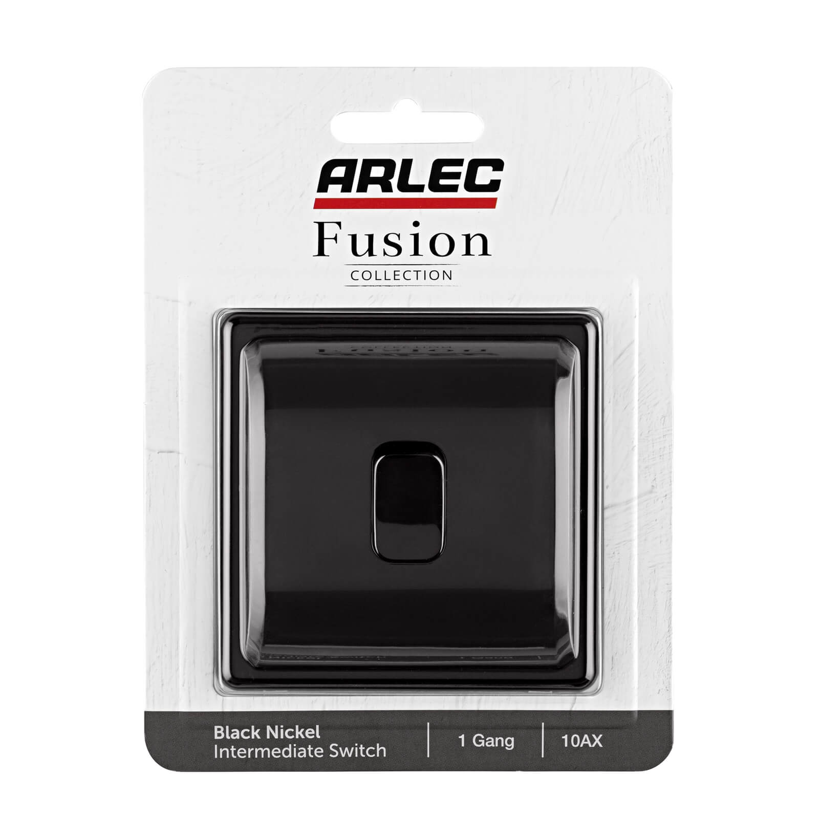 Arlec Fusion 10A 1Gang 2Way Black Nickel Fusion Single intermediate switch