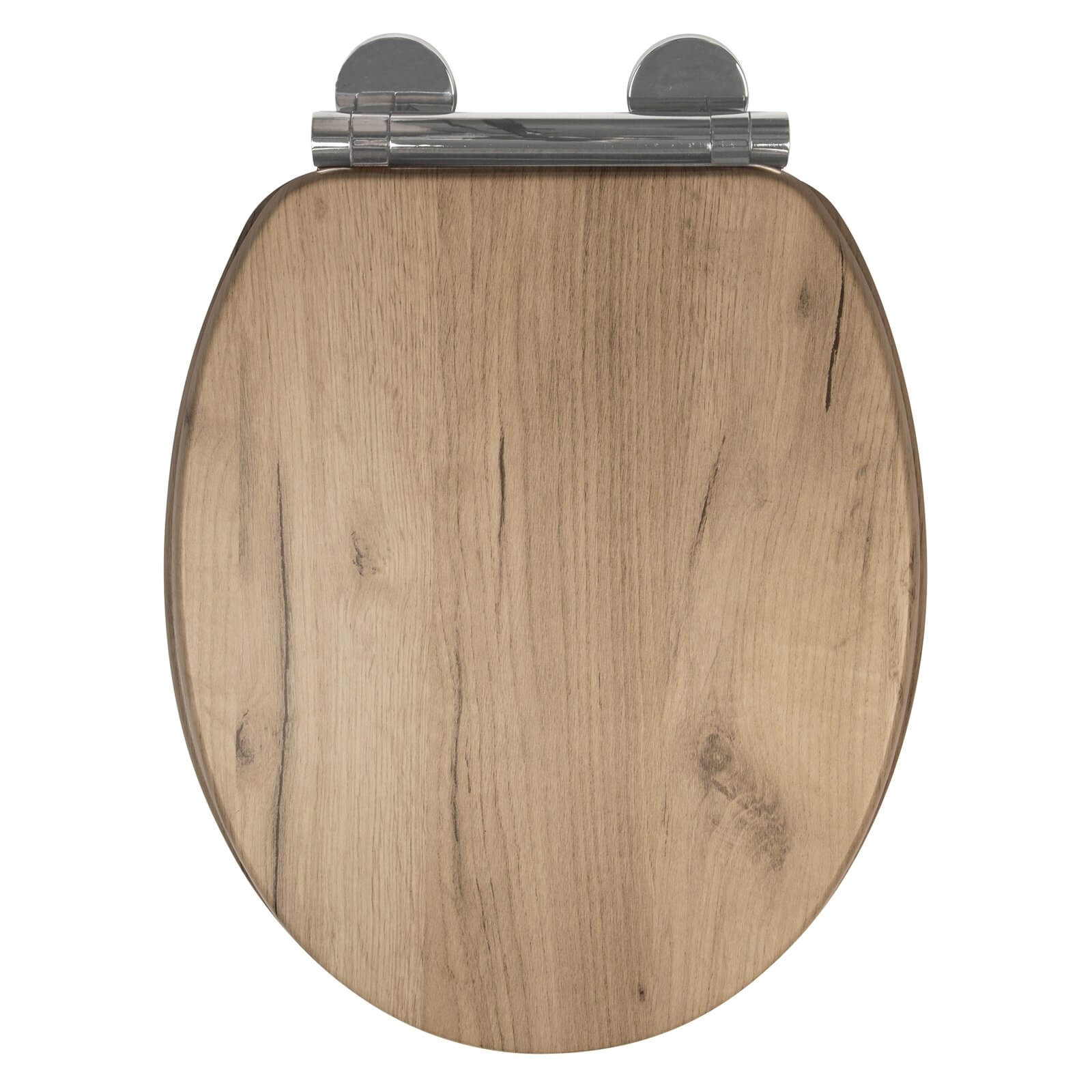 Corella Grey Oak Driftwood Effect Toilet Seat