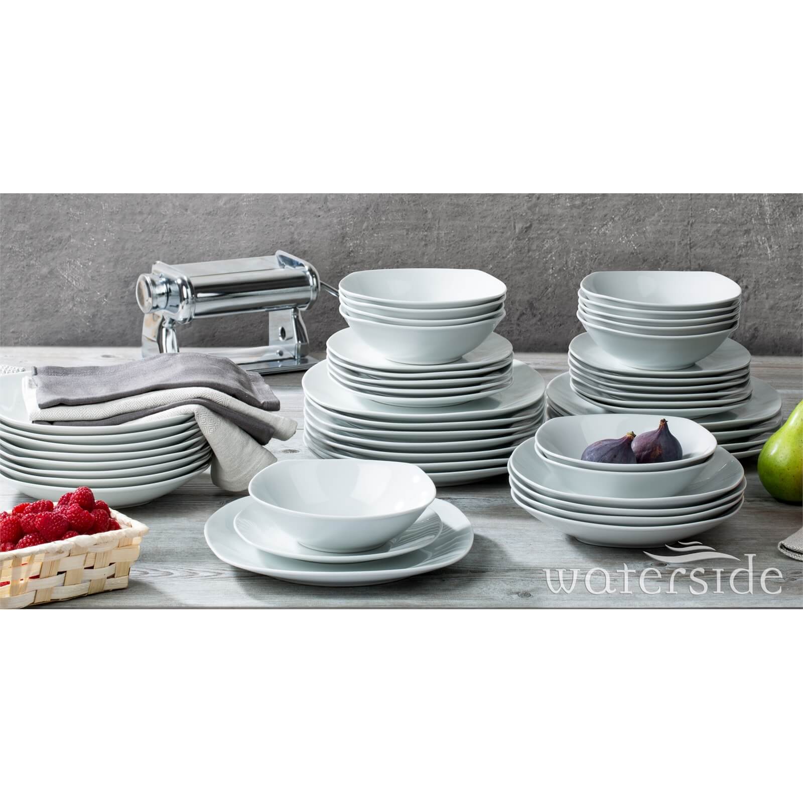 White Square Every Day 48 Piece Dinner Set