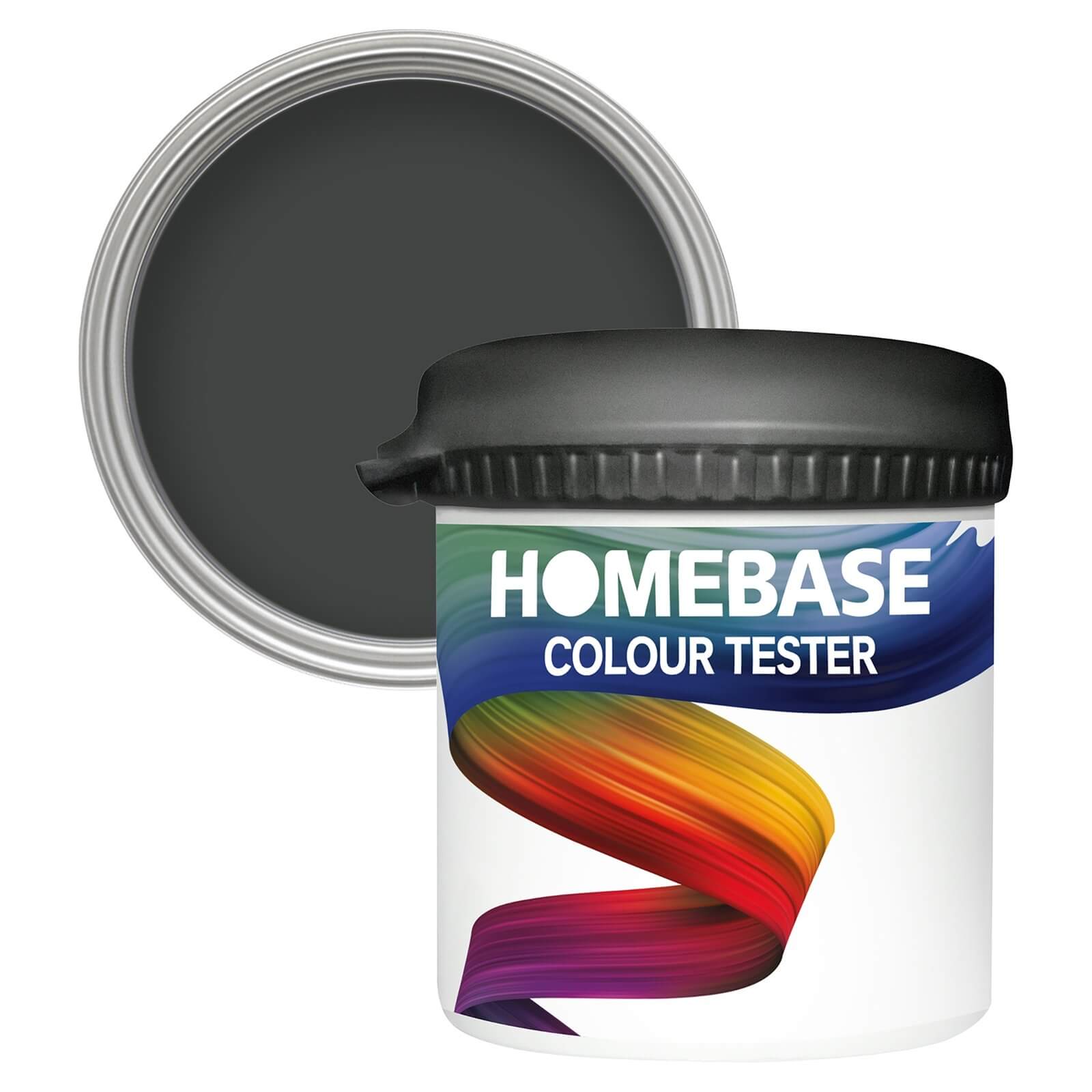 Homebase Matt Emulsion Paint  Zebra Black - Tester 90ml
