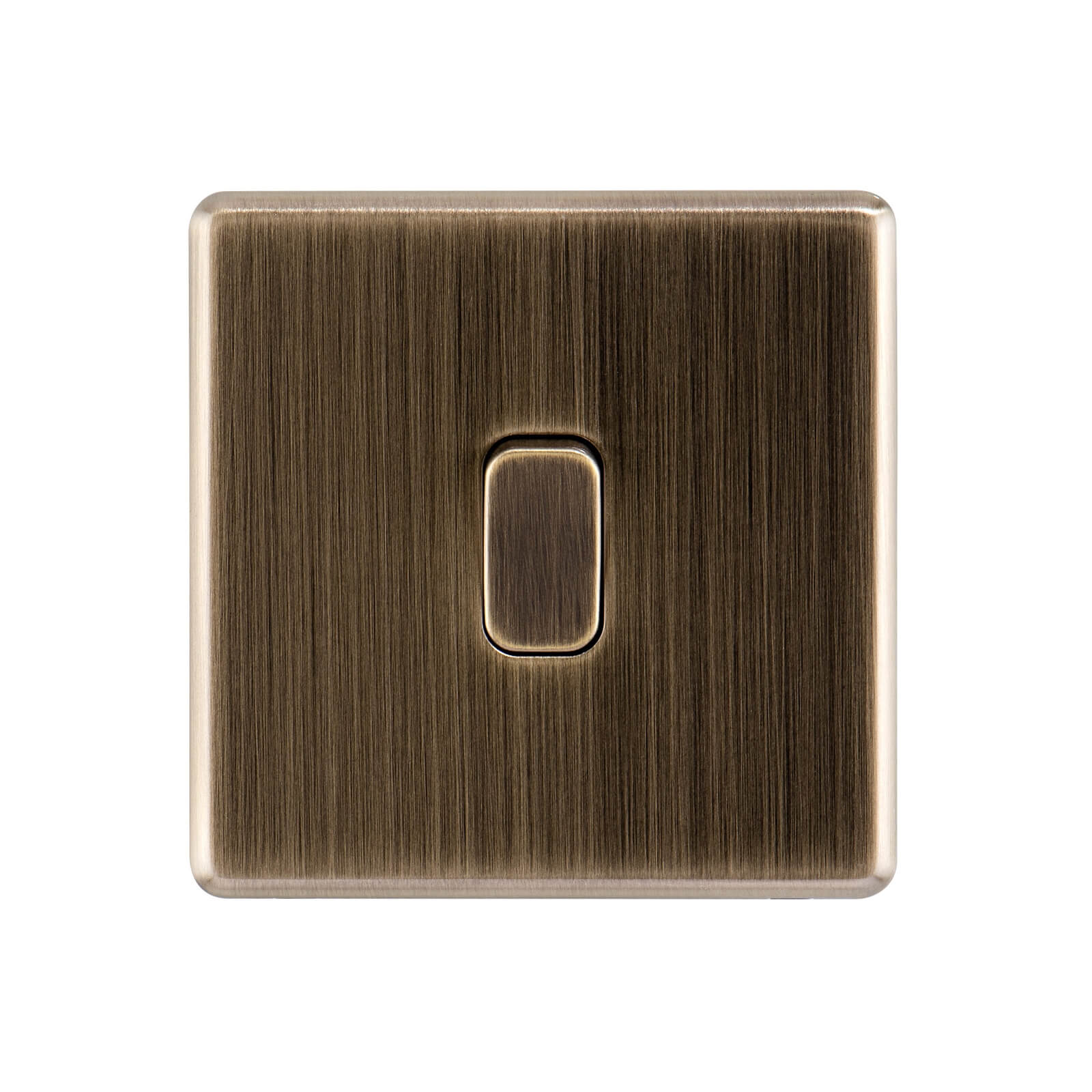 Arlec Fusion 10A 1Gang 2Way Antique Brass Single light switch Homebase