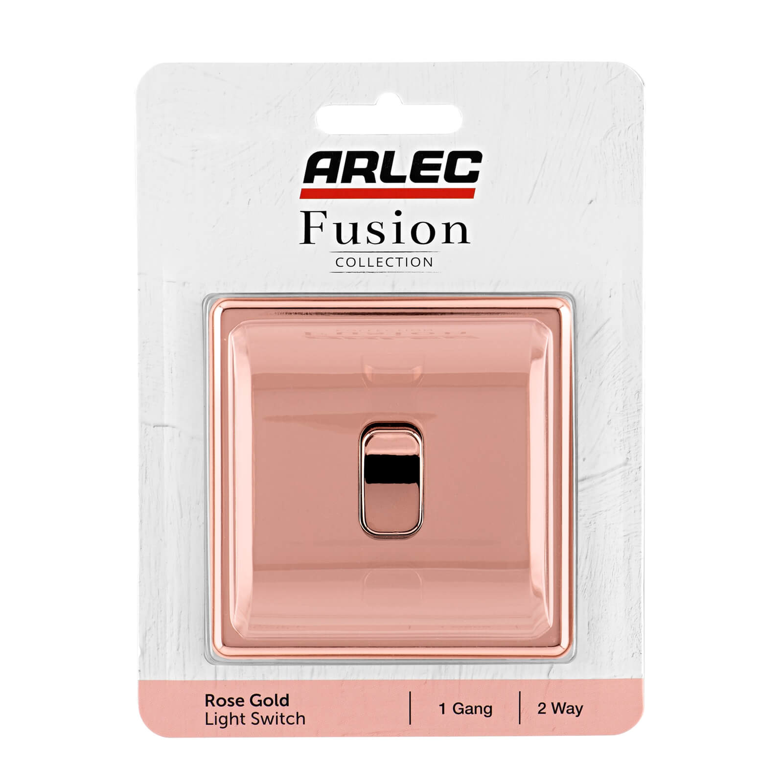 Arlec Fusion 10A 1Gang 2Way Rose Gold Single light switch