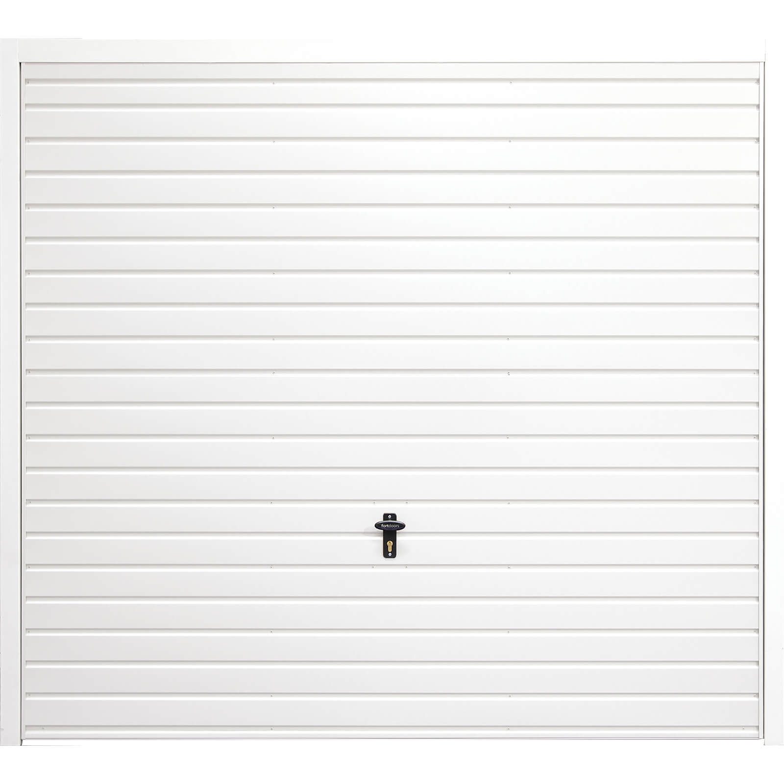 Horizontal 7' 6 x 6' 6 Framed Steel Garage Door White