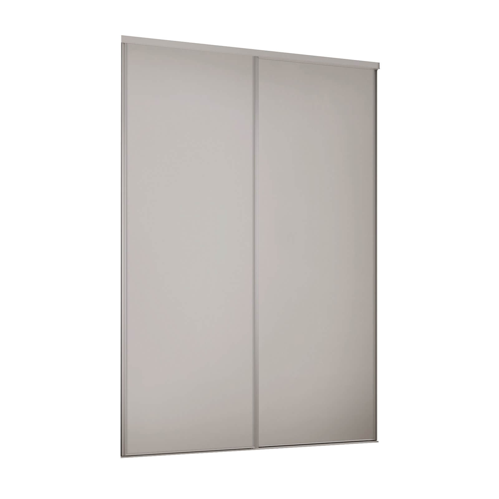 Classic 2 Door Sliding Wardrobe Kit Cashmere Panel (W)1185 x (H)2260mm