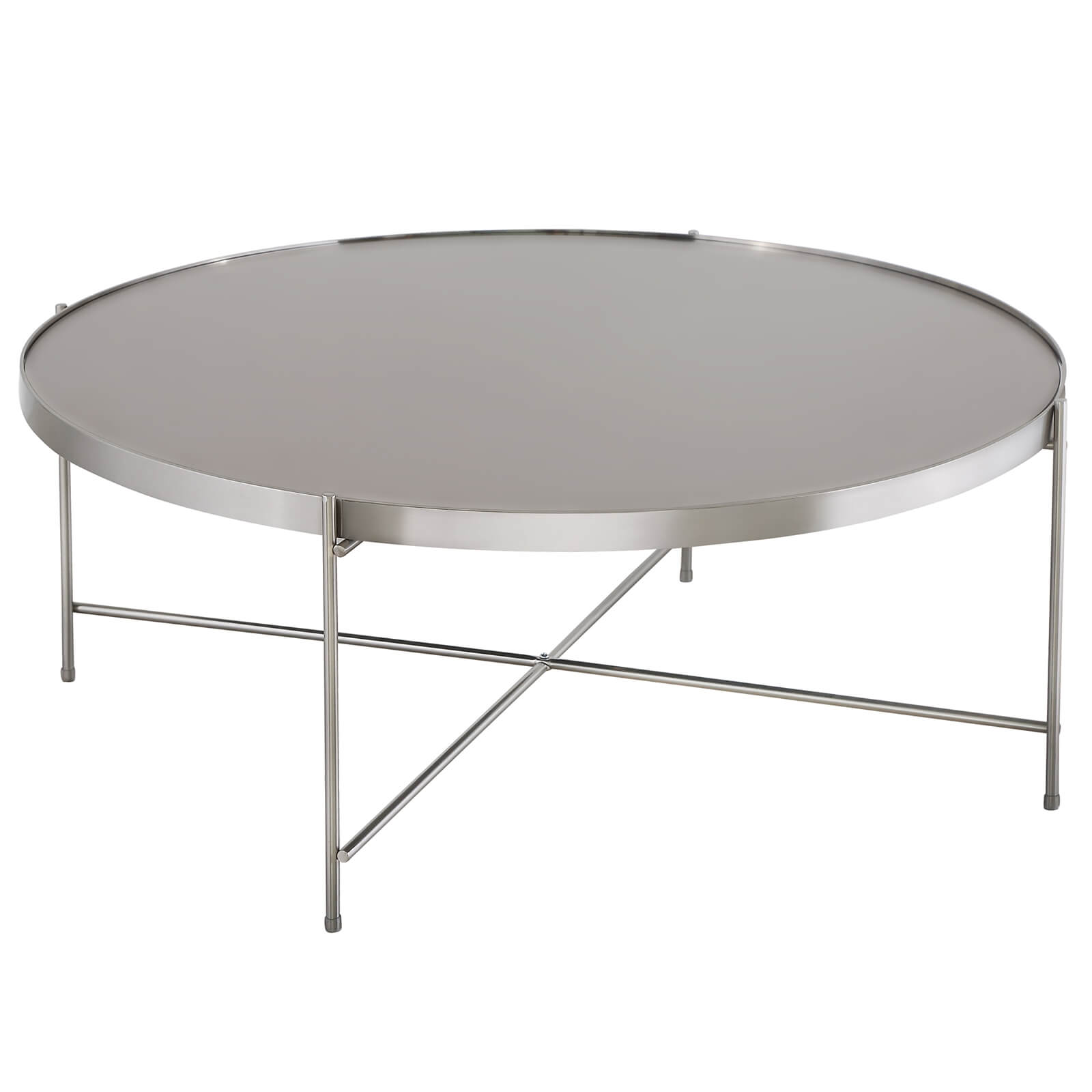Oakland Coffee Table - Brushed Nickel