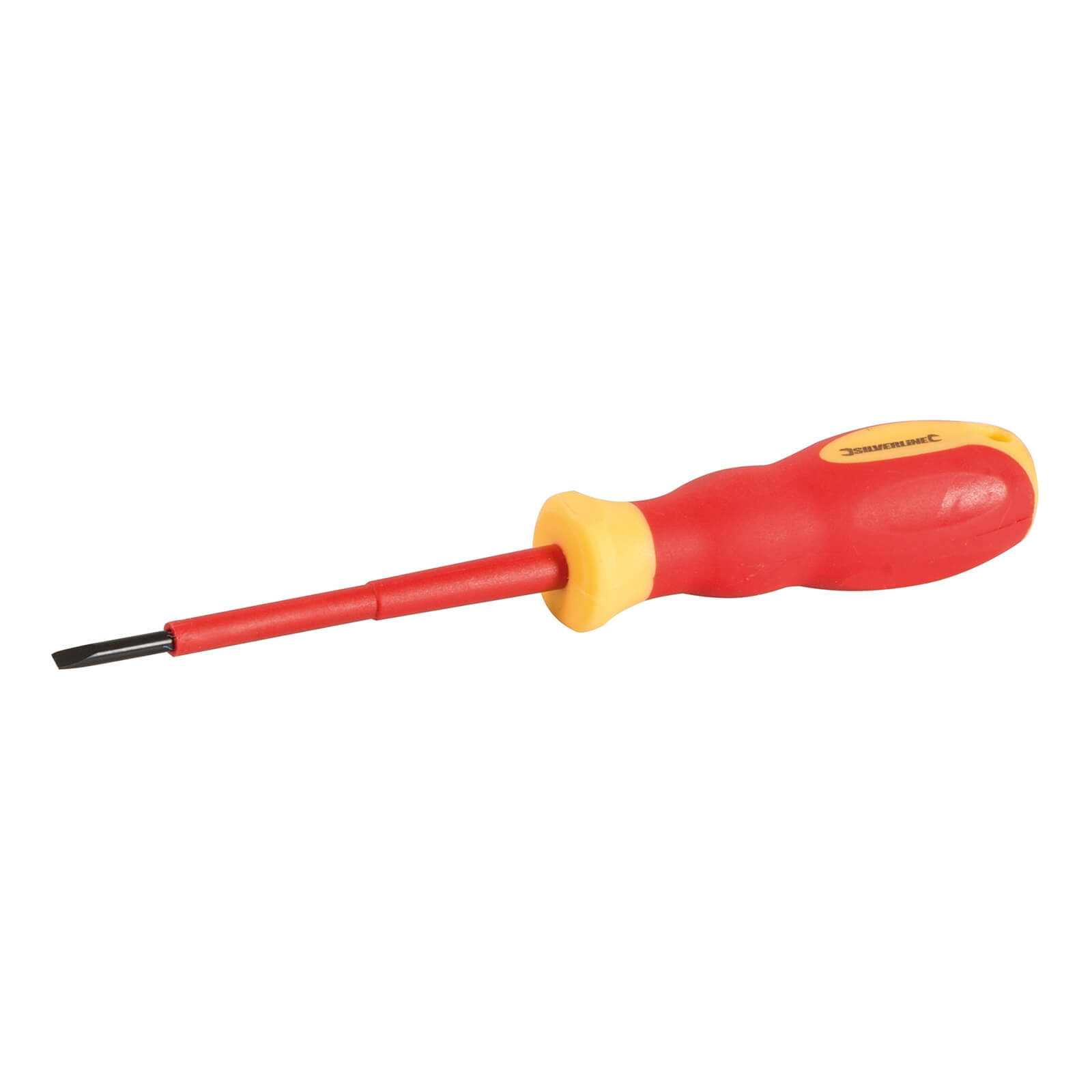 Silverline VDE Soft-Grip Electricians Screwdriver Slotted 0.5 x 3 x 75mm